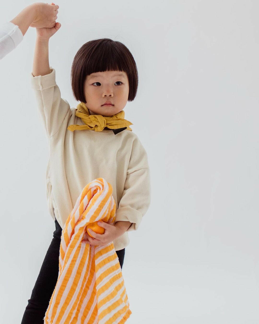 Citrus Stripe Baby Swaddle Baby Essentials Clementine Kids