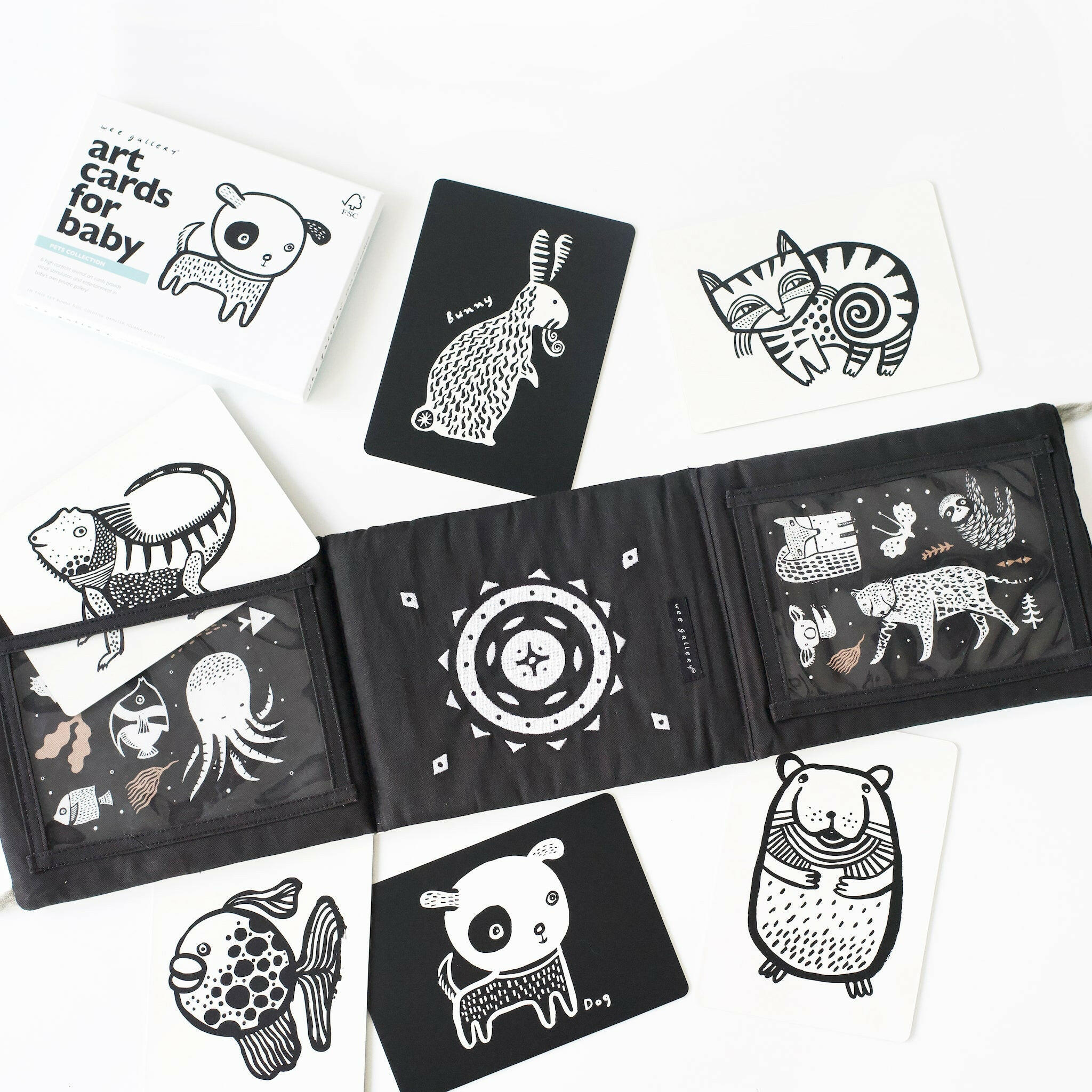 Tummy Time Art Bundle Gift Sets Wee Gallery Pets