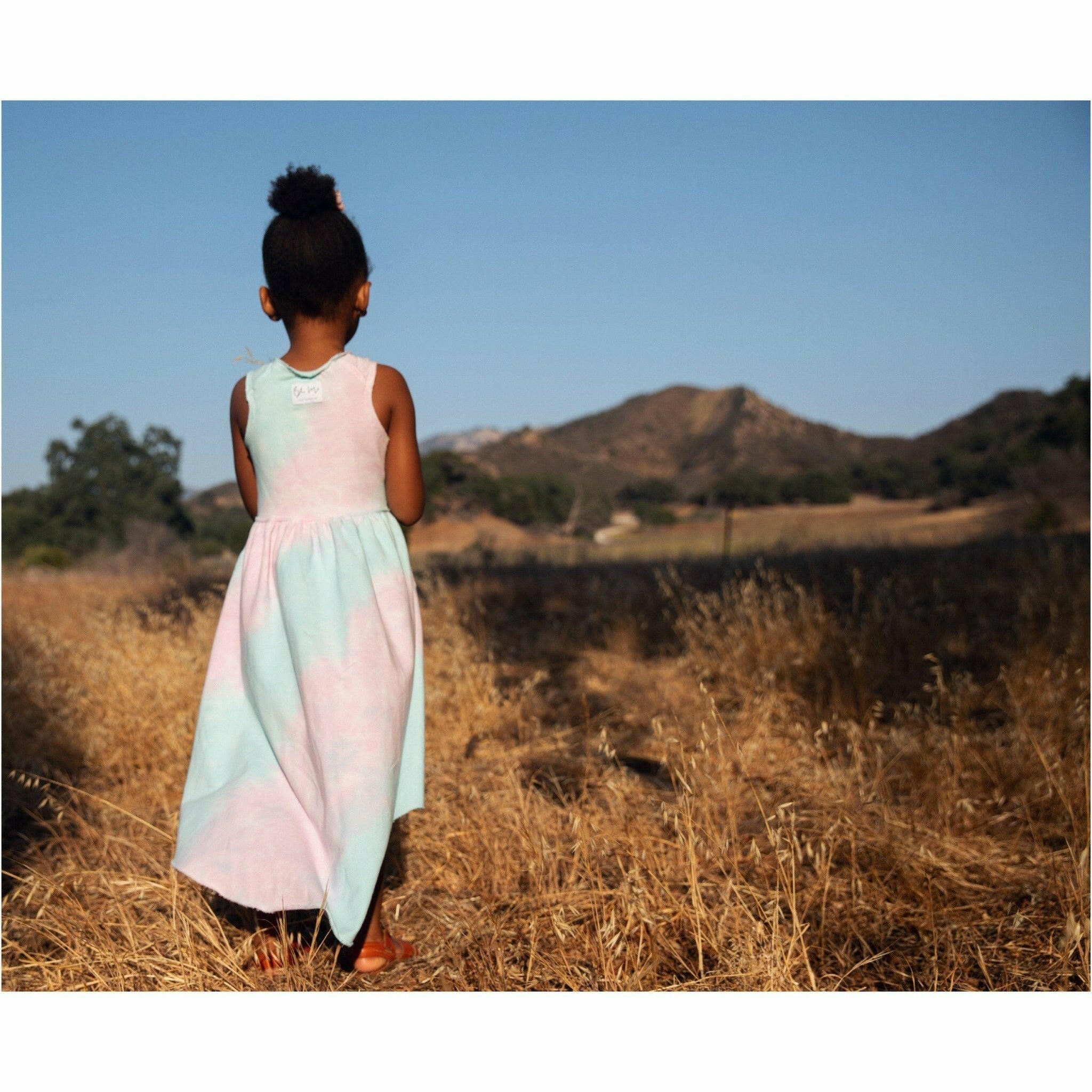 Organic Giselle Dress Cotton Candy Tie Dye Dresses Be Mi Los Angeles