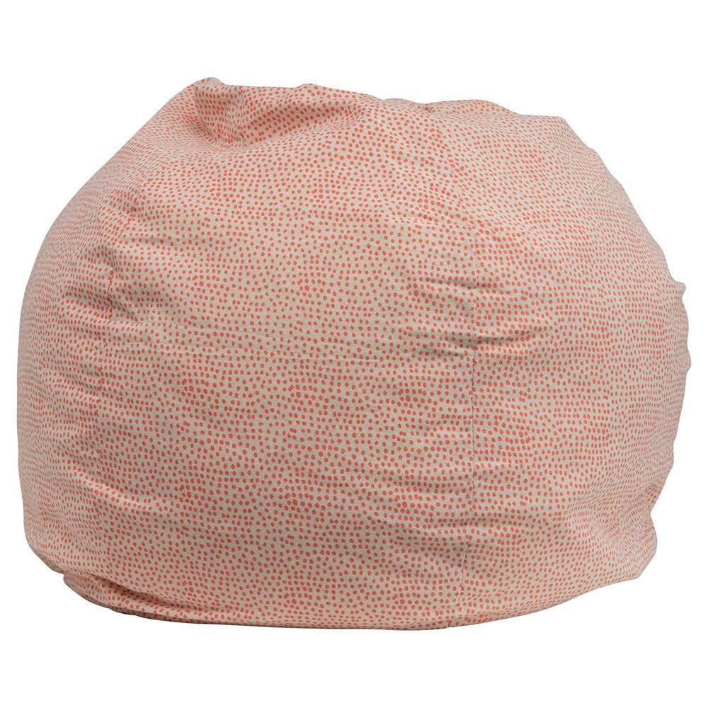 Cotton Printed Bean Bag w/ Polka Dots, Pink Children's Furniture Bloomingville Mini