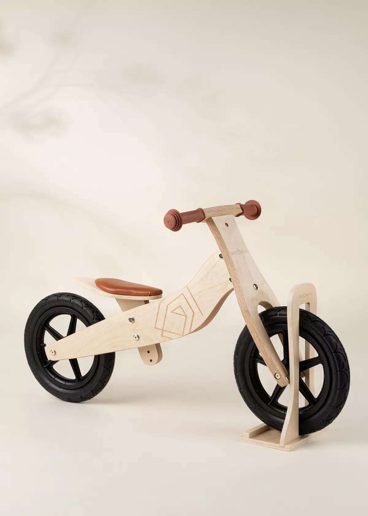 Bike Stand - Natural Wood Bike Accessories Coco Village