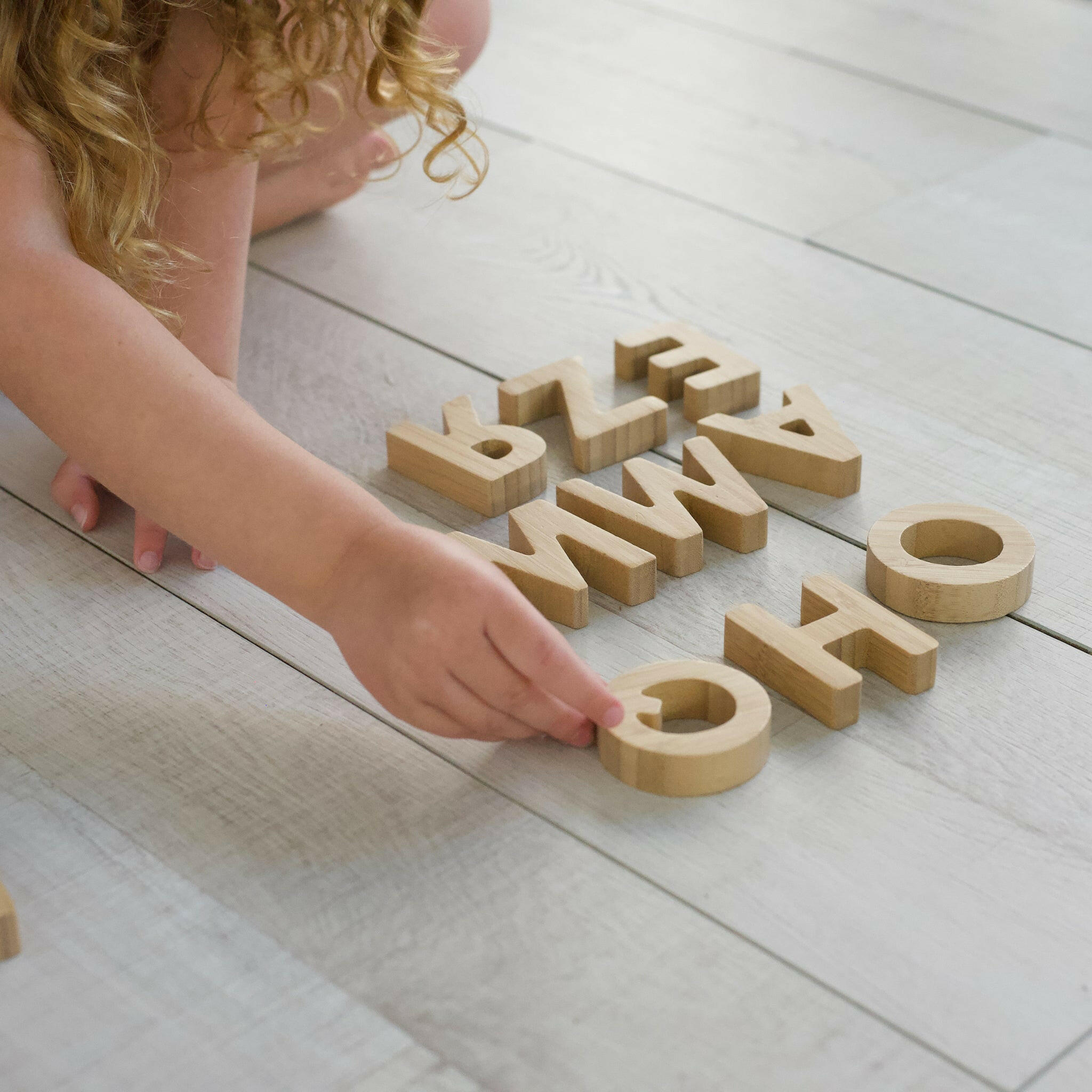 Bamboo Alphabet Wood + Bamboo Toys Wee Gallery