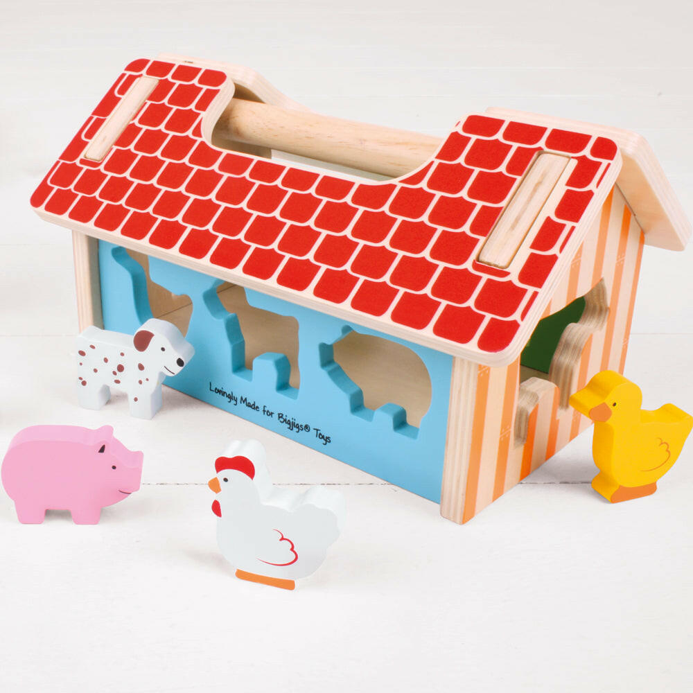 Farmhouse Sorter by Bigjigs Toys US  Bigjigs Toys US