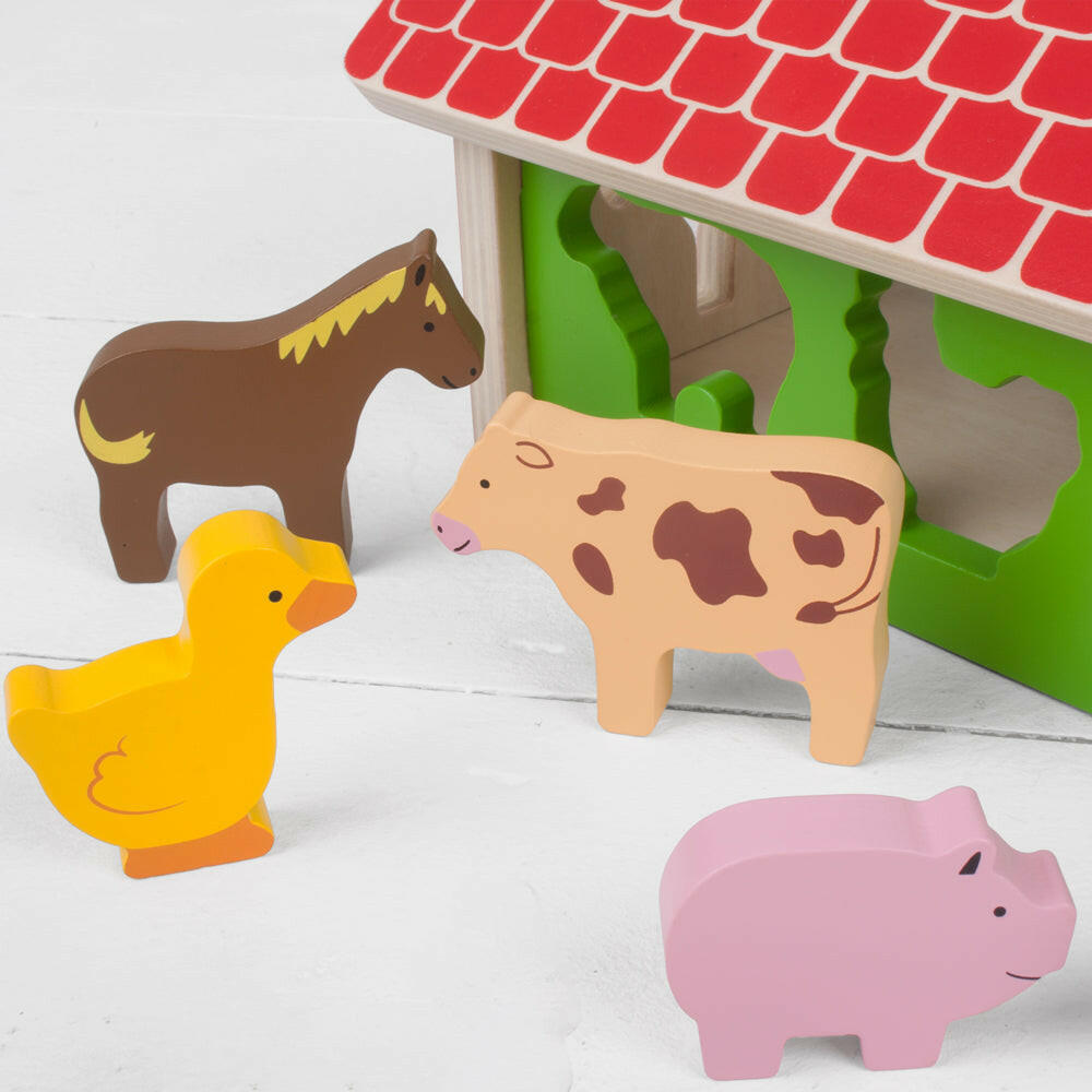 Farmhouse Sorter by Bigjigs Toys US  Bigjigs Toys US
