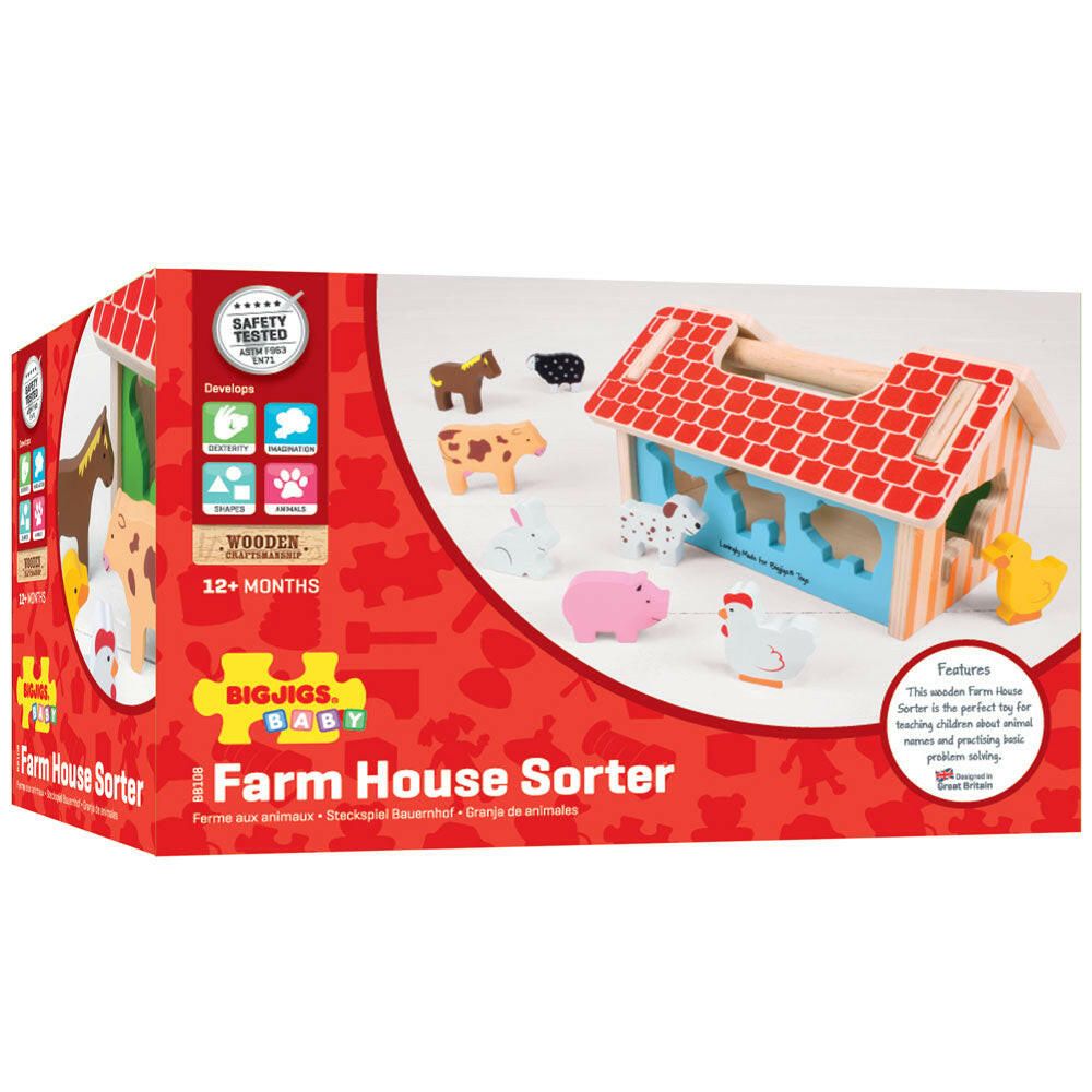 Farmhouse Sorter by Bigjigs Toys US  Bigjigs Toys US