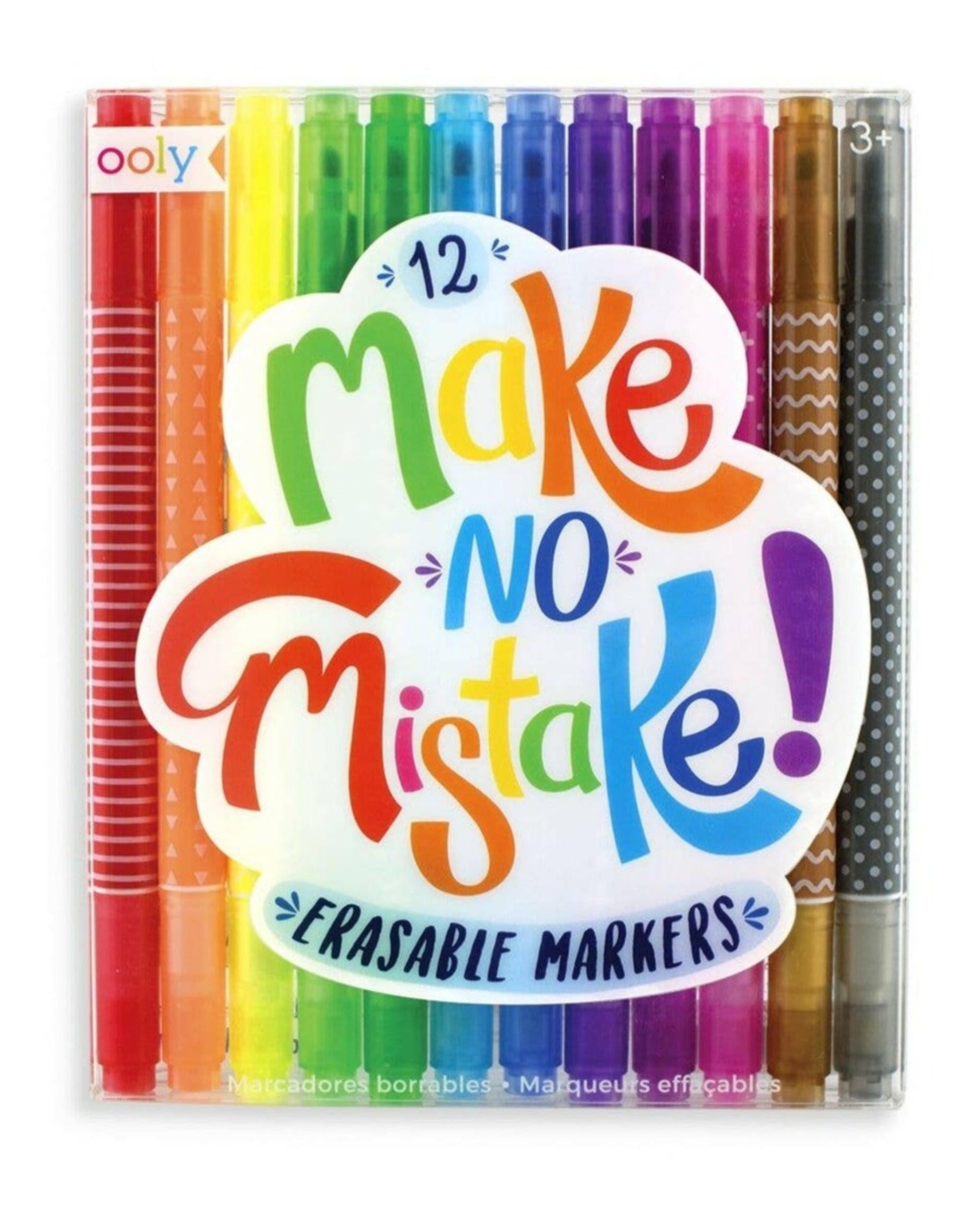 Make No Mistake Erasable Markers Art Supplies OOLY - Art & School Supplies