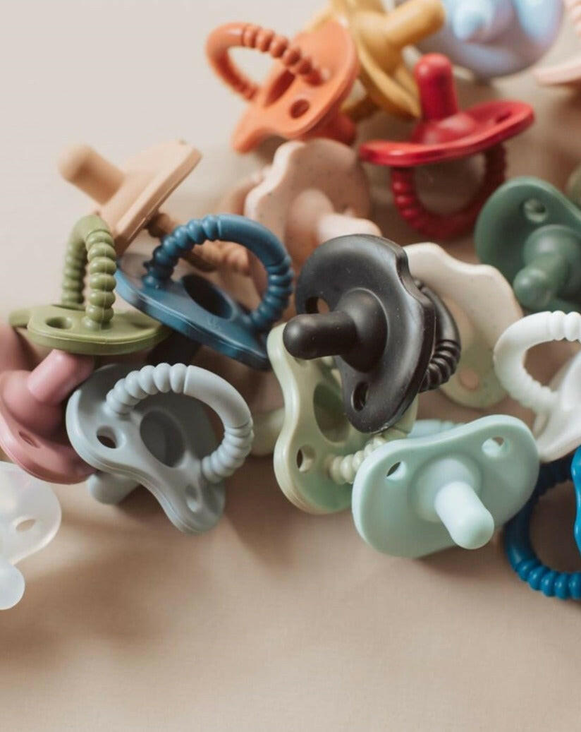 Silicone Soothers (PACIFIERS) Baby Essentials Three Hearts