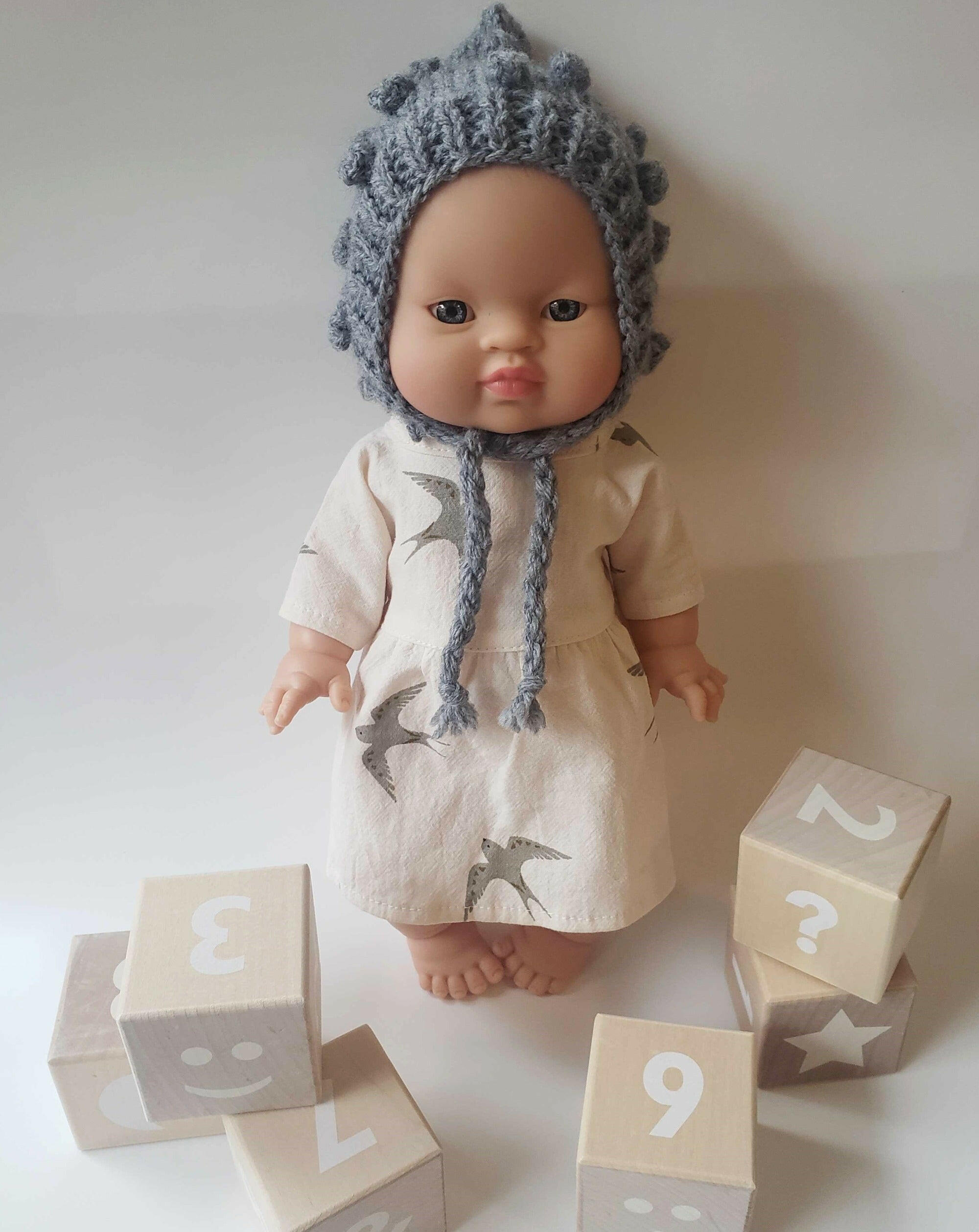 Minikane Faustine Organic Dress - Hirondelle Doll Clothing Minikane
