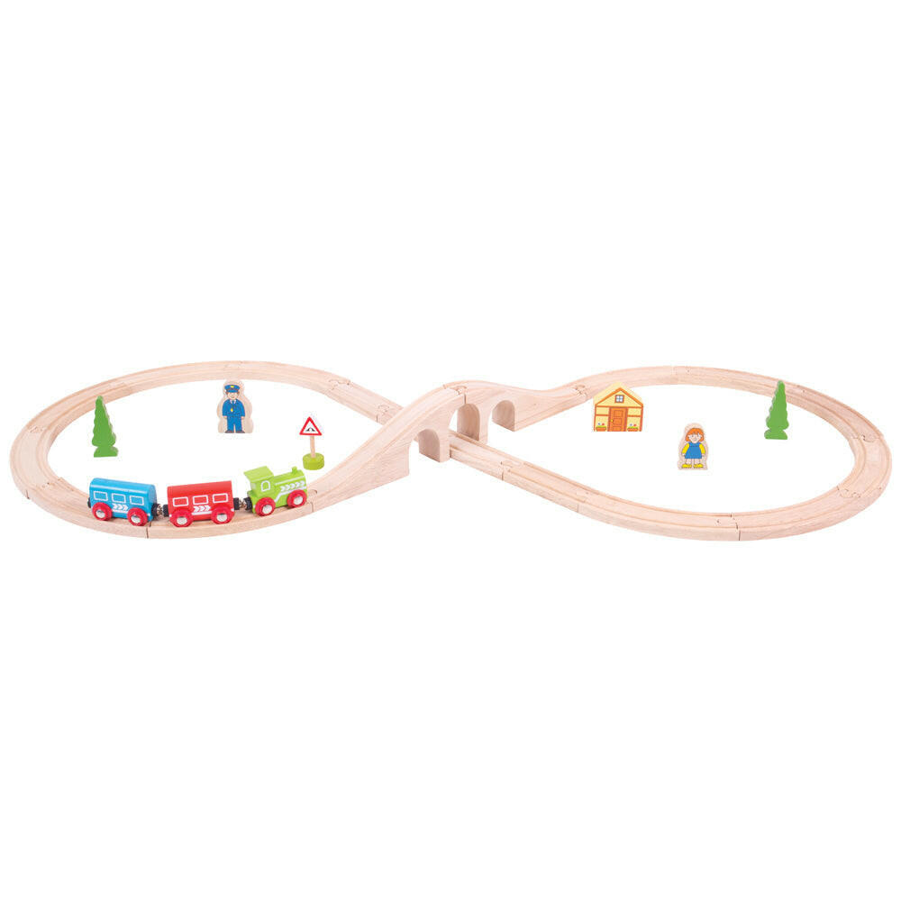 Figure of Eight Train Set by Bigjigs Toys US  Bigjigs Toys US