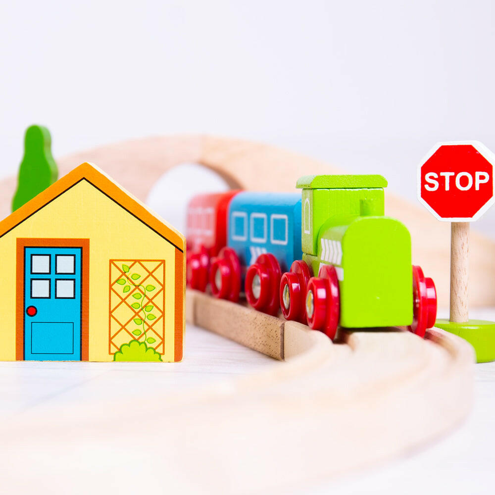 Figure of Eight Train Set by Bigjigs Toys US  Bigjigs Toys US