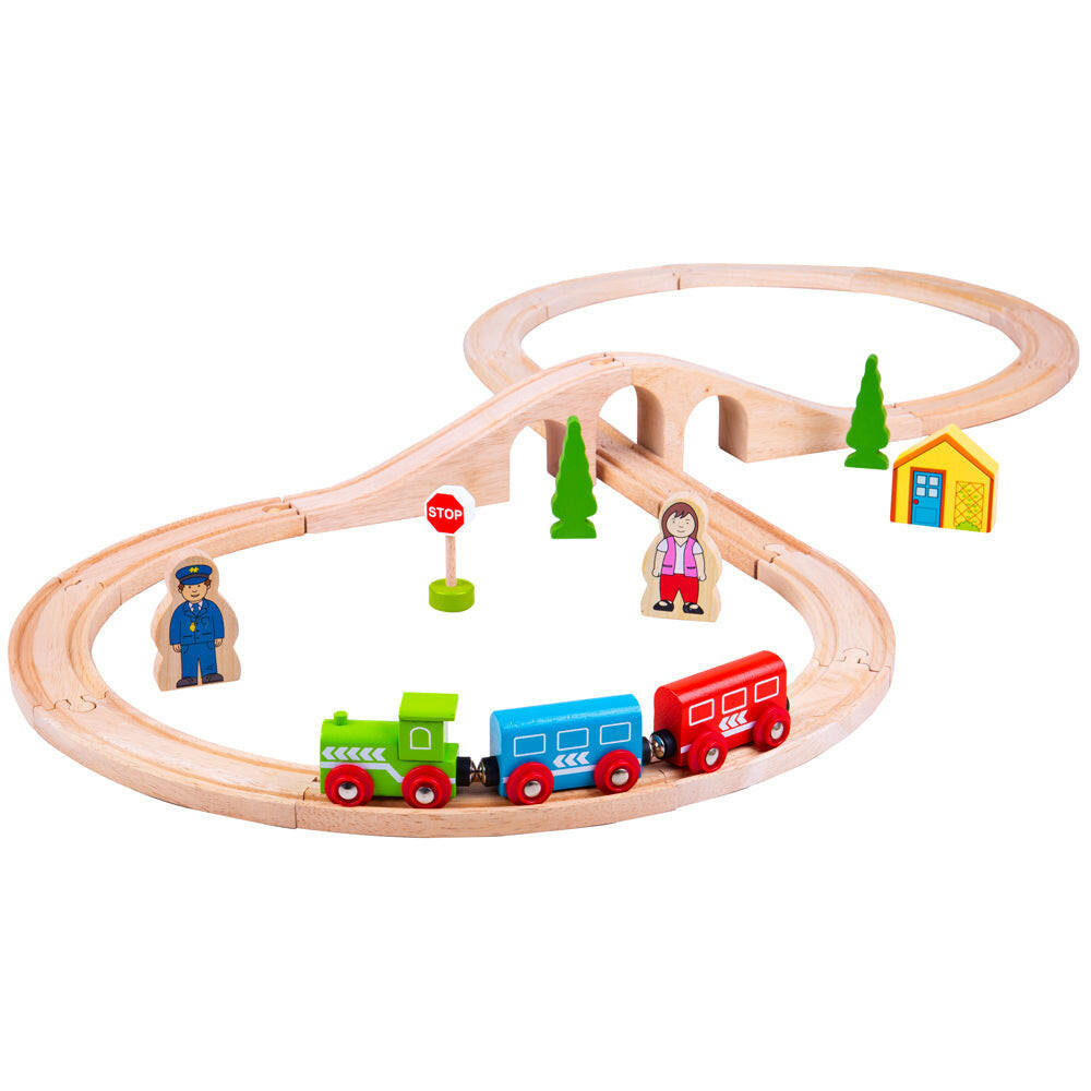 Figure of Eight Train Set by Bigjigs Toys US  Bigjigs Toys US