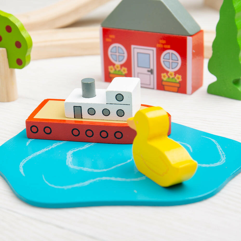 Town and Country Train Set by Bigjigs Toys US Bigjigs Toys US