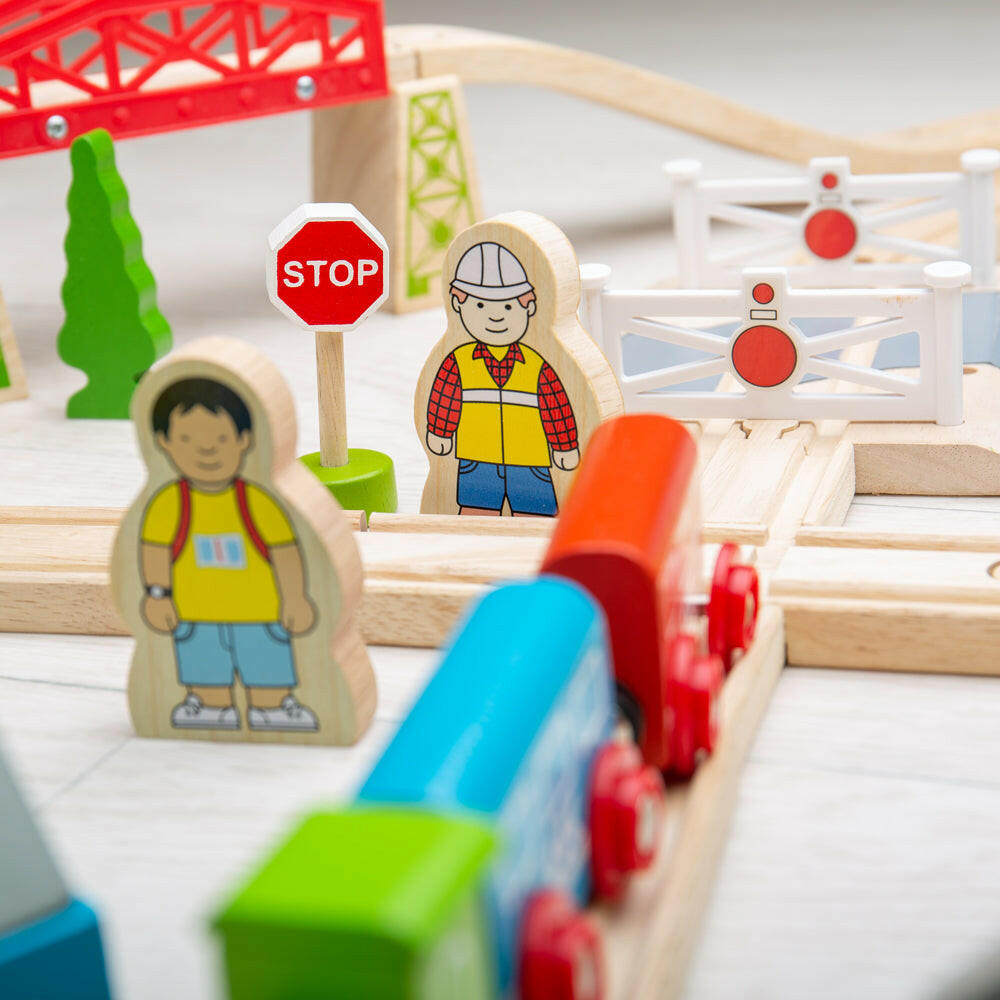 Town and Country Train Set by Bigjigs Toys US Bigjigs Toys US