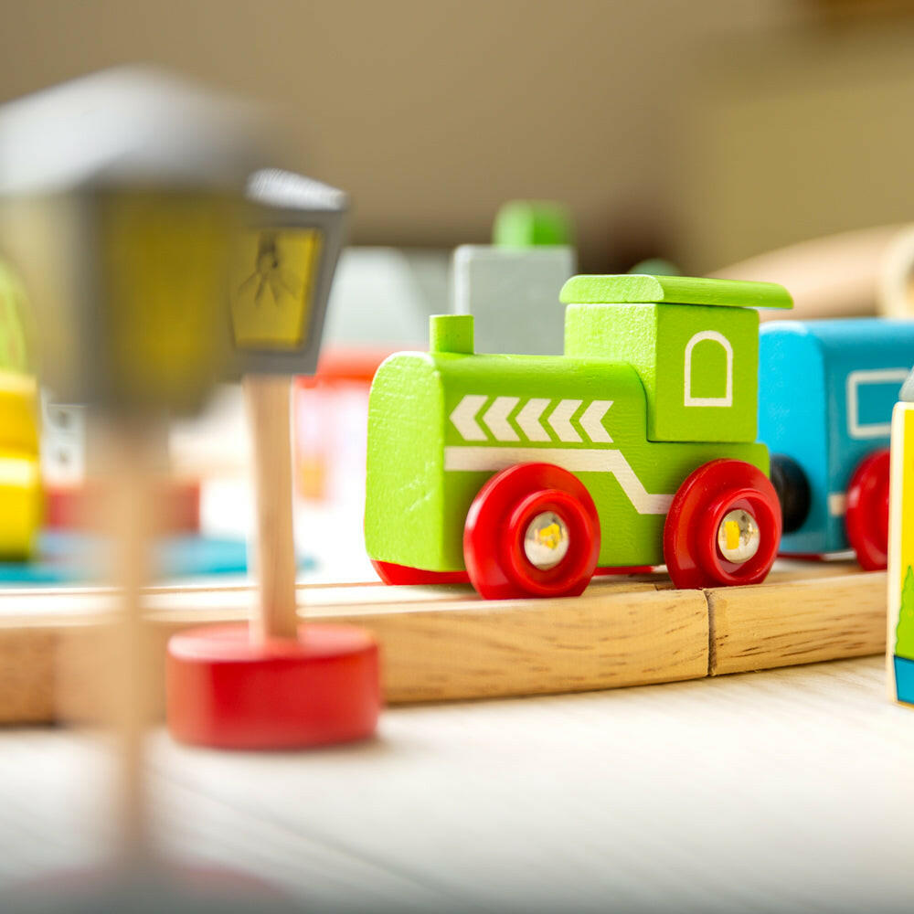 Town and Country Train Set by Bigjigs Toys US Bigjigs Toys US