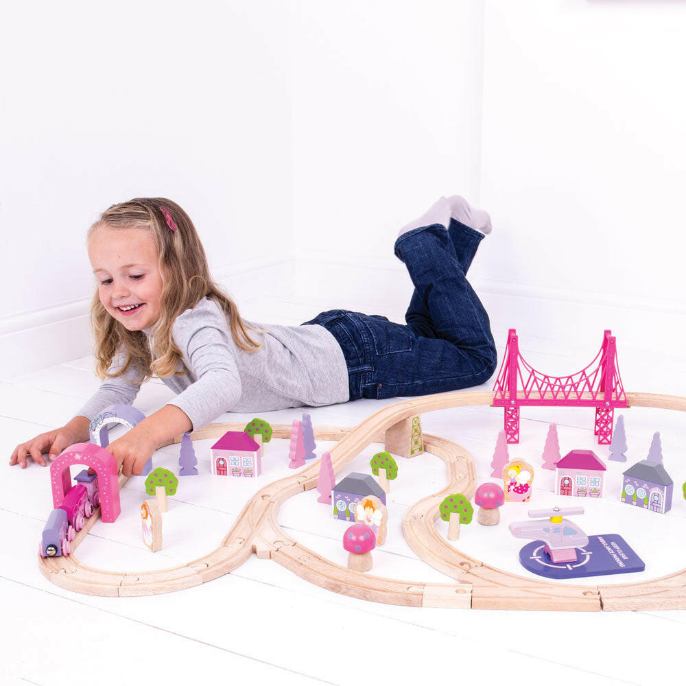 Fairy Town Train Set by Bigjigs Toys US  Bigjigs Toys US