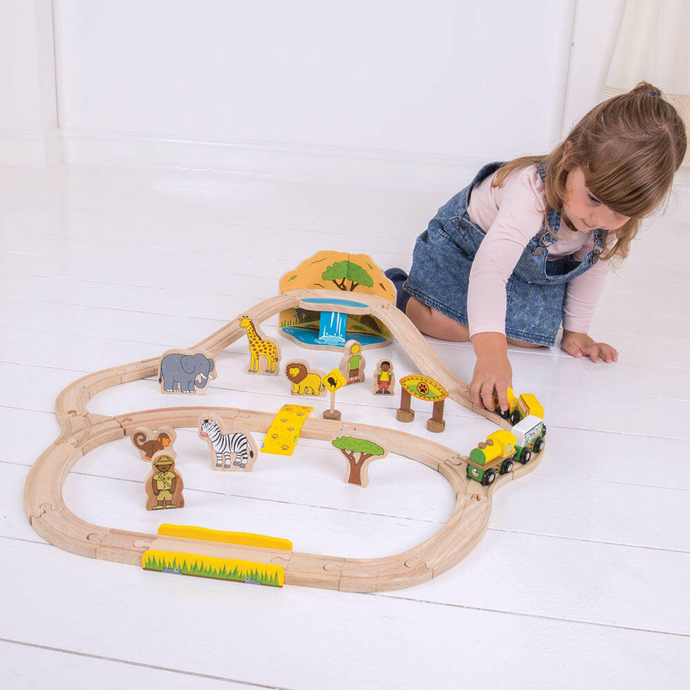 Safari Train Set by Bigjigs Toys US  Bigjigs Toys US