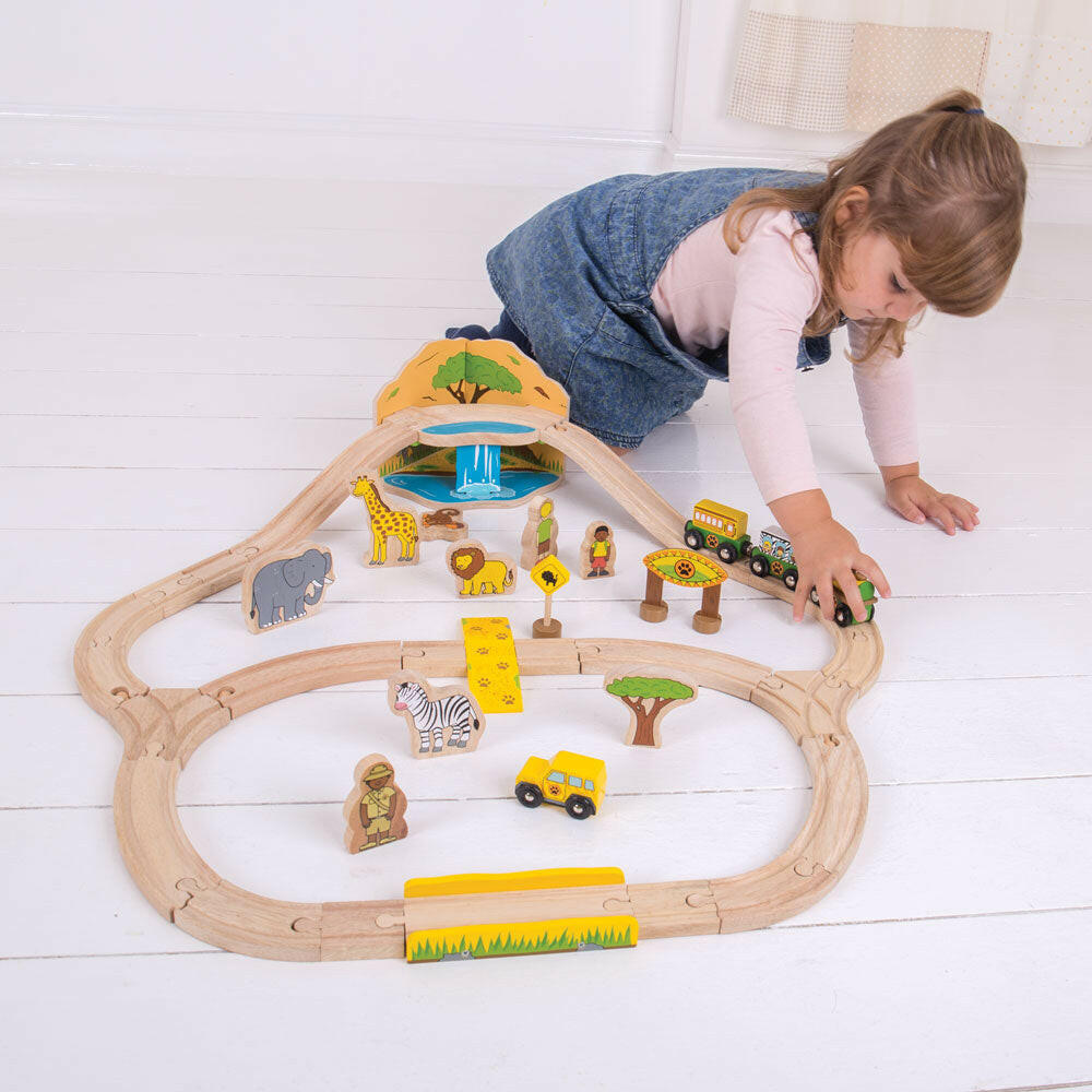 Safari Train Set by Bigjigs Toys US  Bigjigs Toys US
