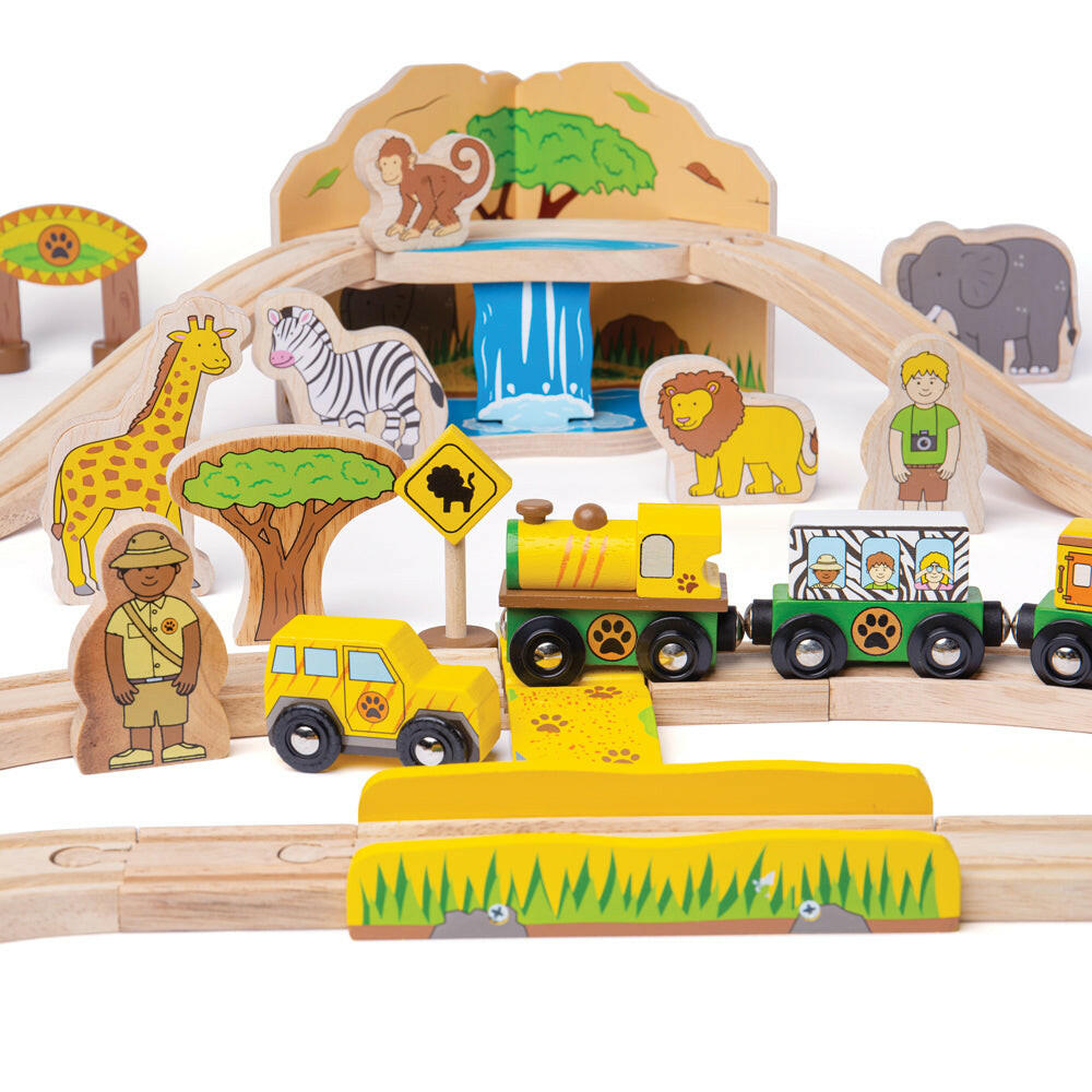 Safari Train Set by Bigjigs Toys US  Bigjigs Toys US