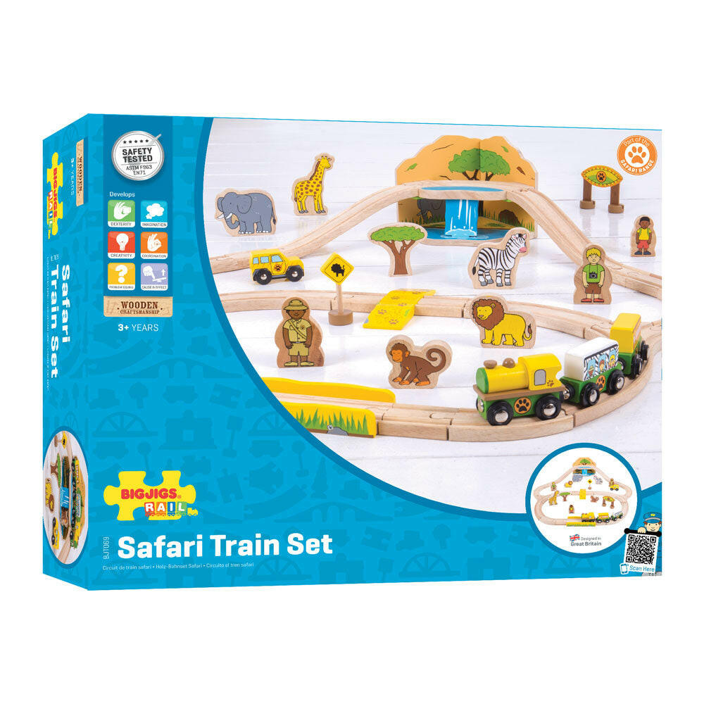 Safari Train Set by Bigjigs Toys US  Bigjigs Toys US