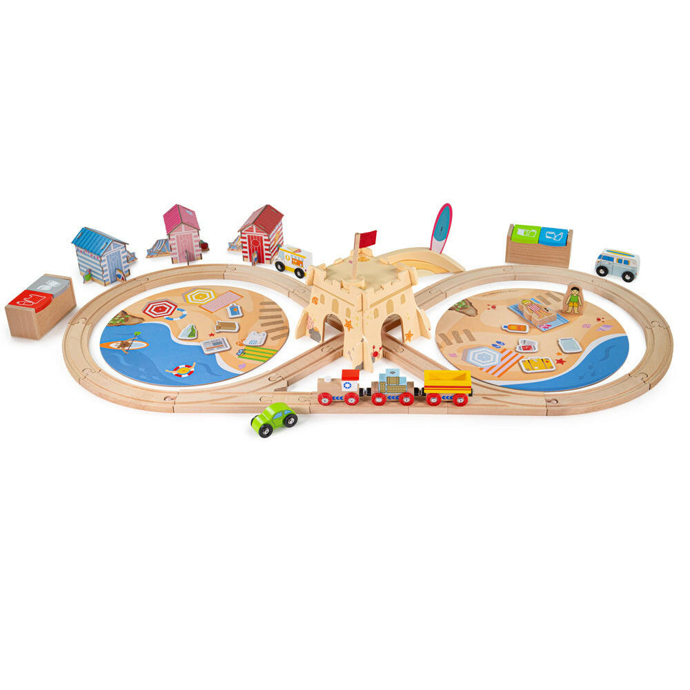 Coastal Clean Up Train Set by Bigjigs Toys US  Bigjigs Toys US