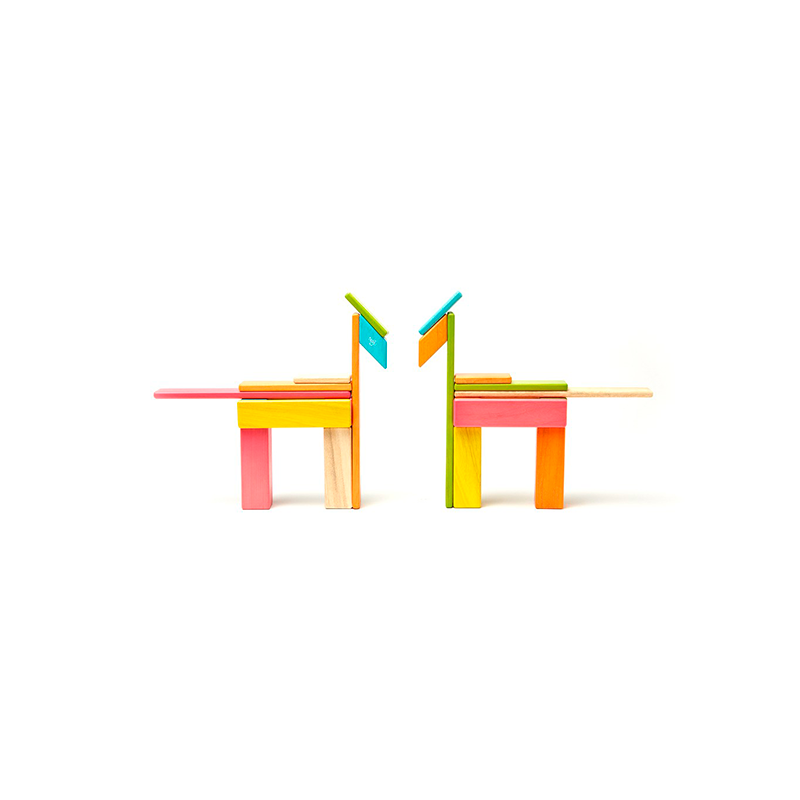 Tegu Classics 24-Piece Set Magnetic Wooden Blocks Kids Toys Tegu