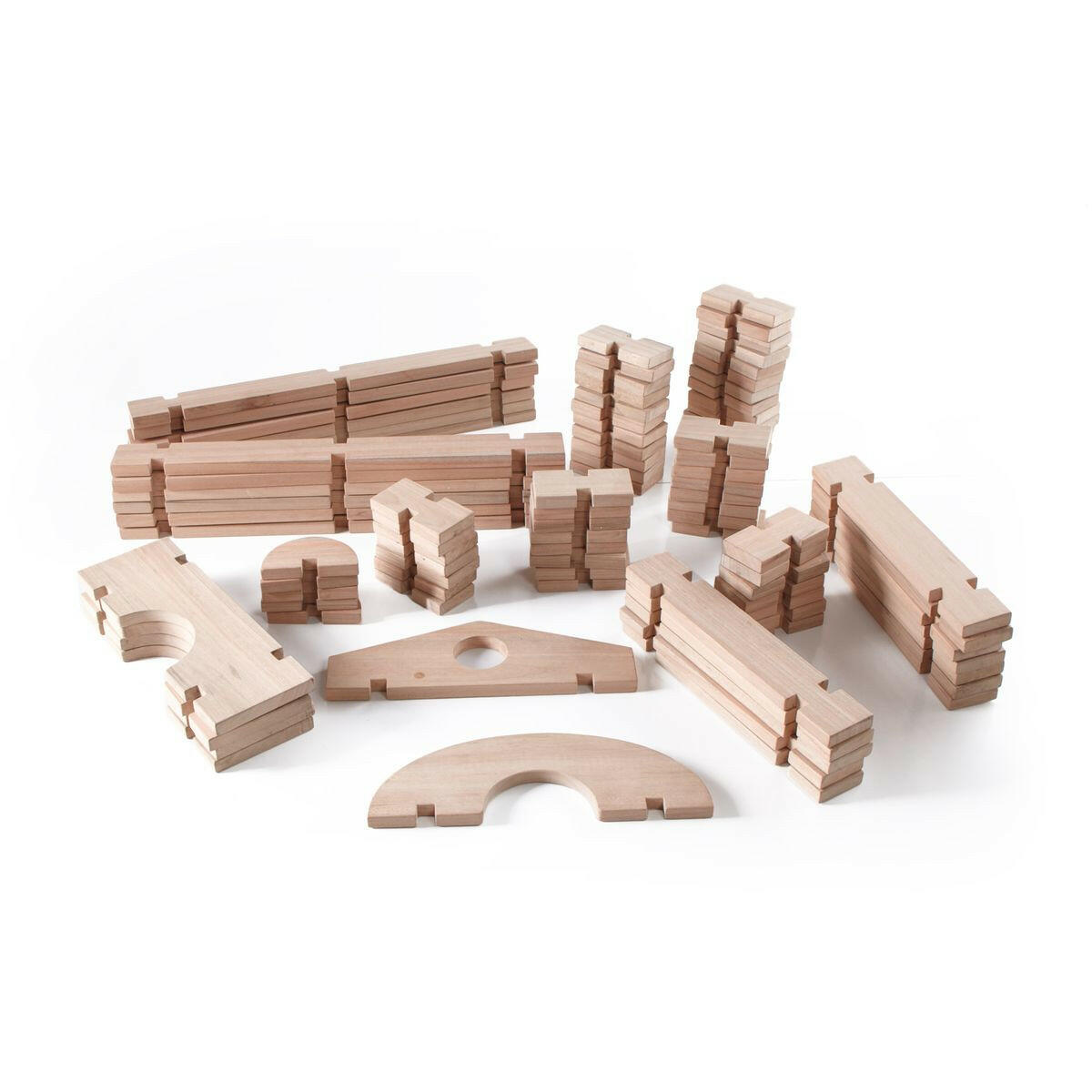 Guidecraft Notch Blocks Set 89 Pc. Wooden Toys Guidecraft