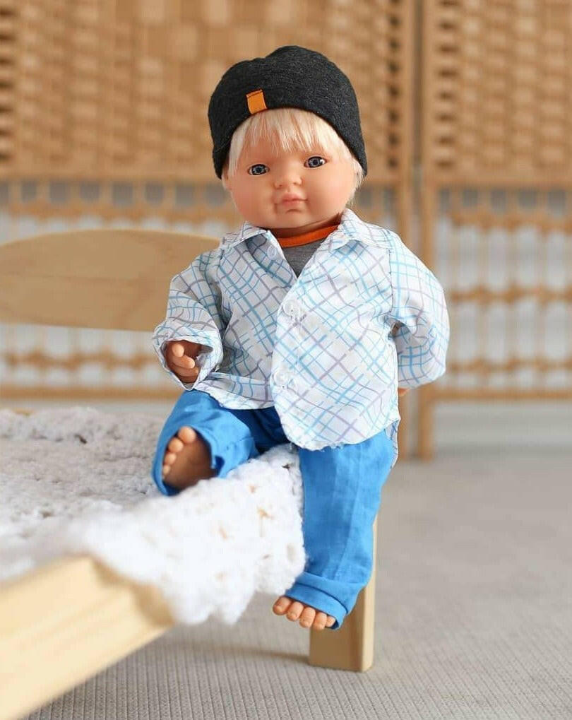 Baby Boy Doll - Blonde Dolls Miniland