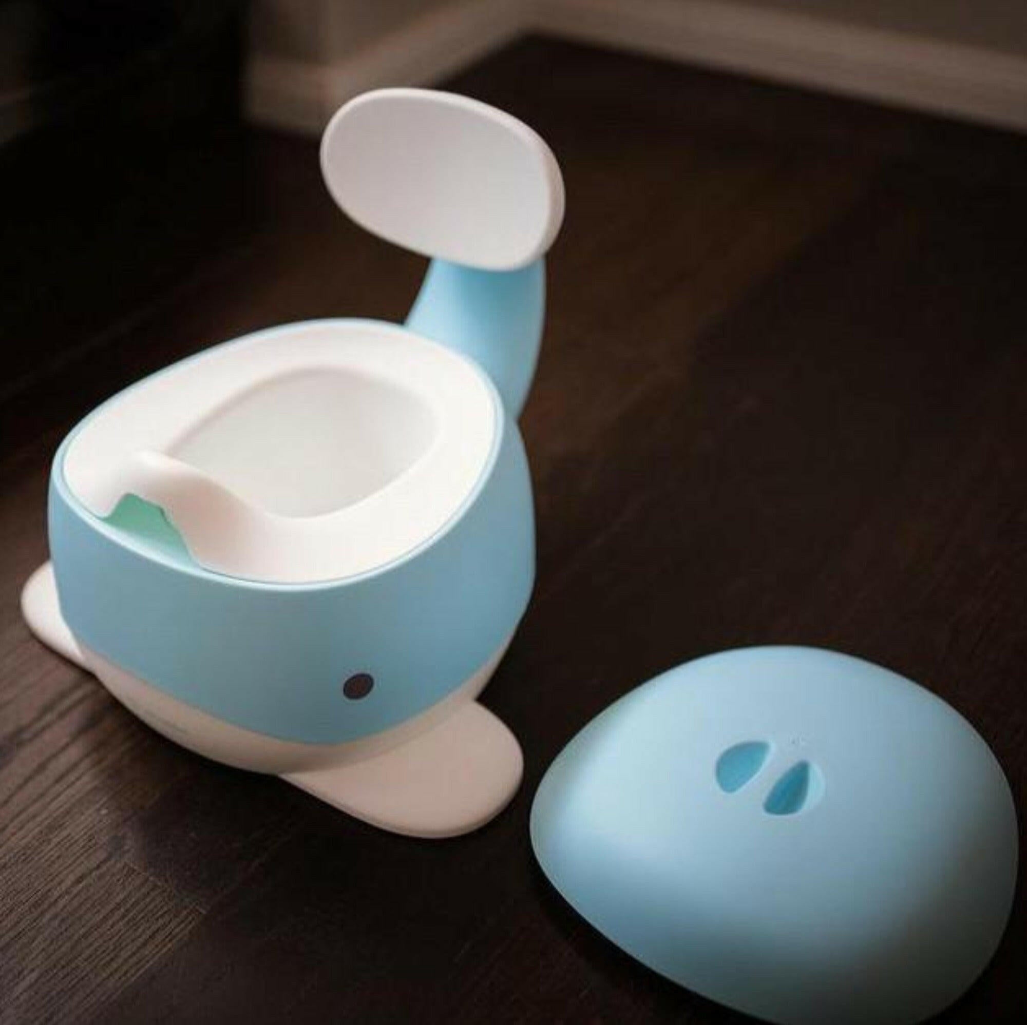 Moby Whale Potty Trainer - Blue Training Potties Be Mindful