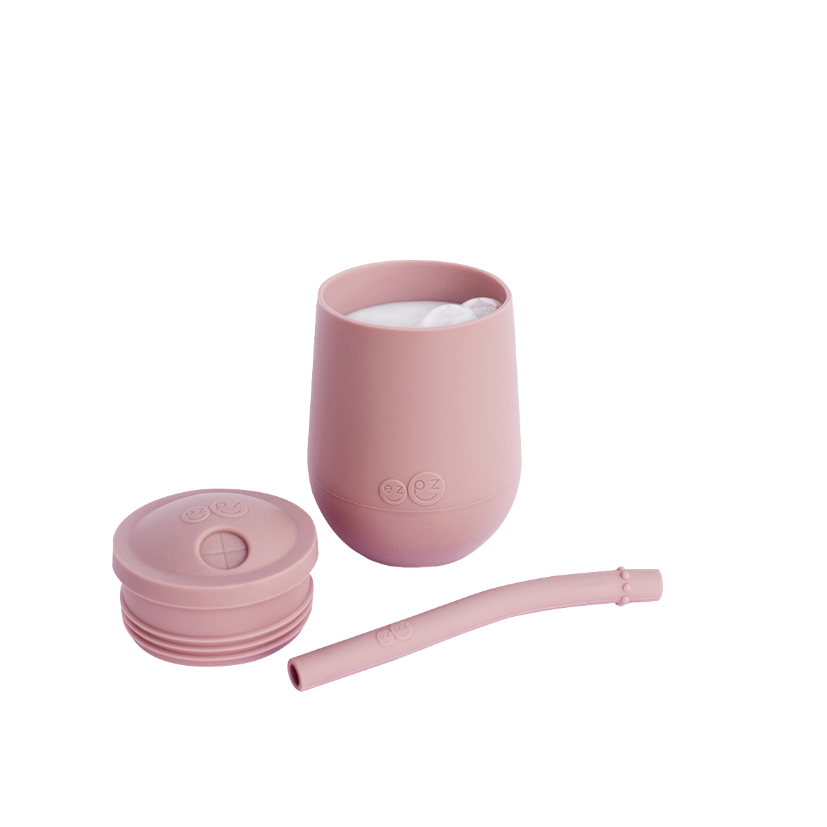 Mini Cup + Straw Training System - Blush Feeding ezpz