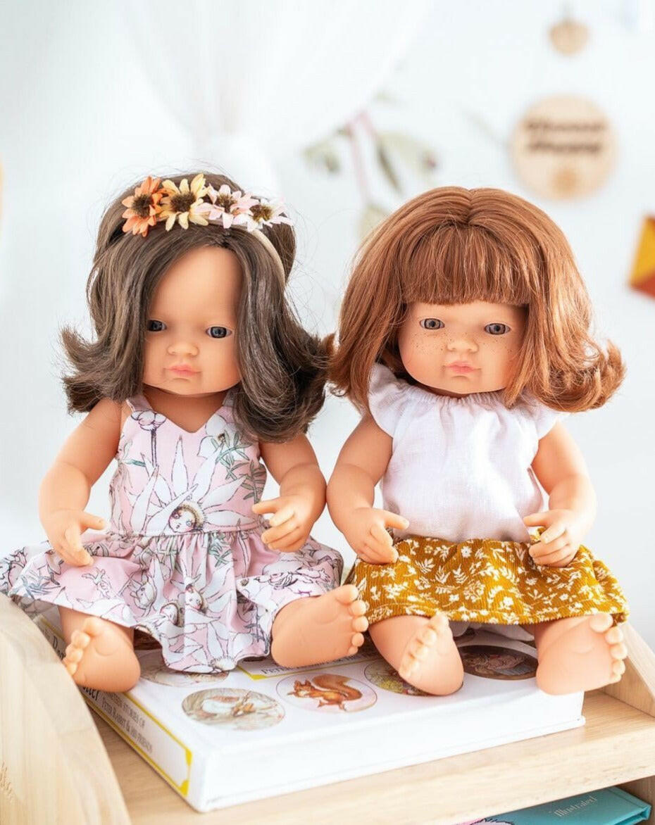 Baby Girl Doll - Brunette Dolls Miniland