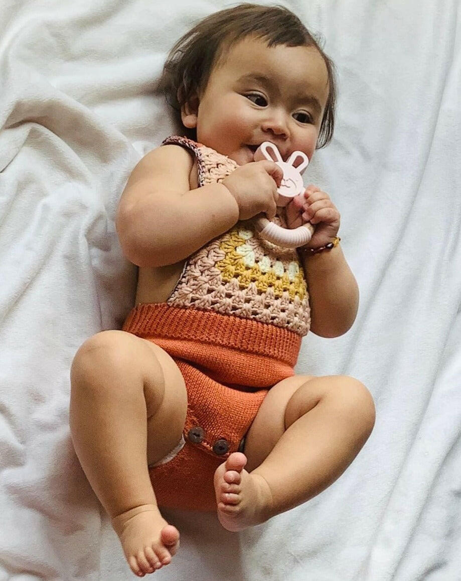 Bunny Ear Teether Baby Essentials Three Hearts