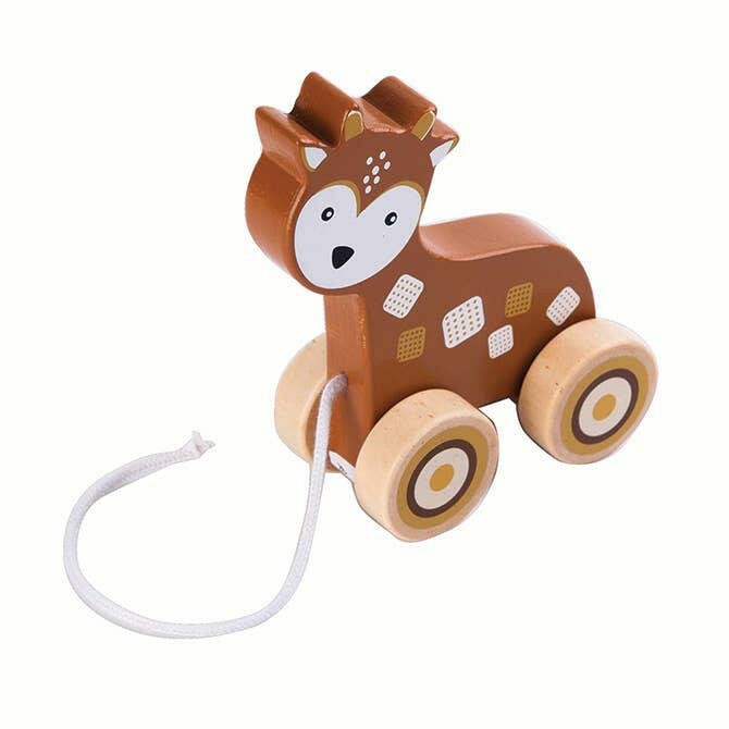 Deer Pull Toy Birchwood Trading