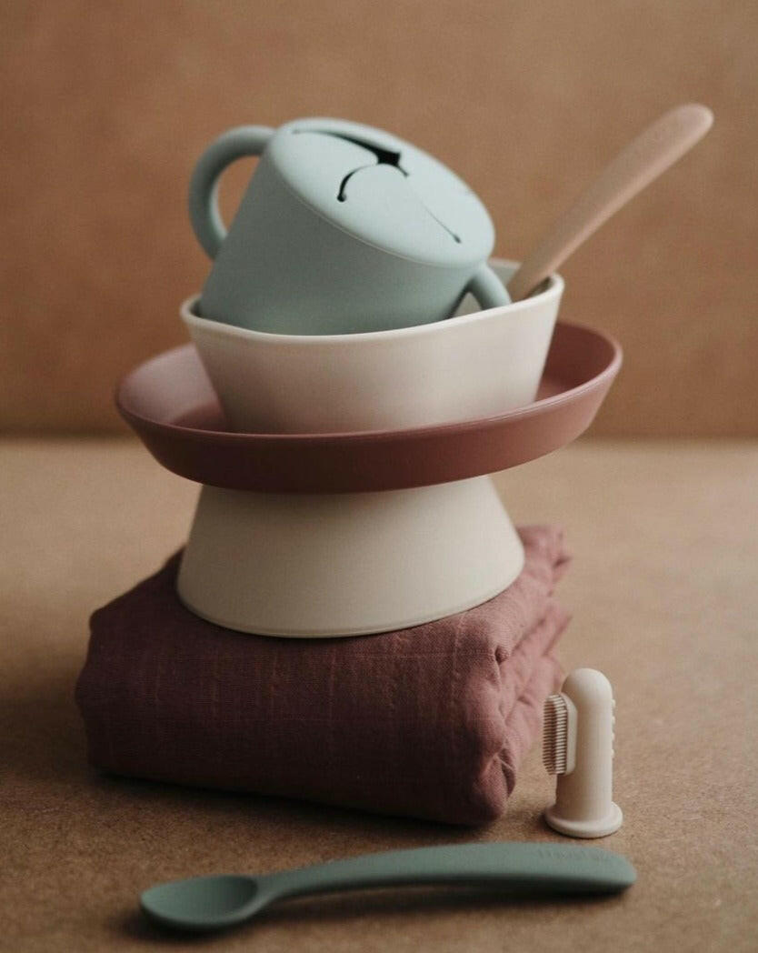 Snack Cup - Cambridge Blue Feeding Mushie