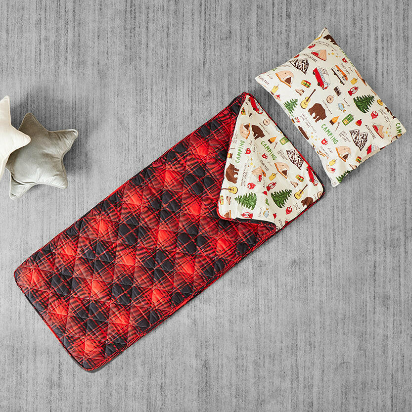 Plaid Sleeping Bag Sleeping Bag Wonder & Wise