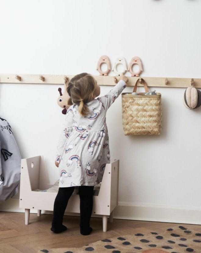 Penguin Baby Teether White Baby Essentials OYOY