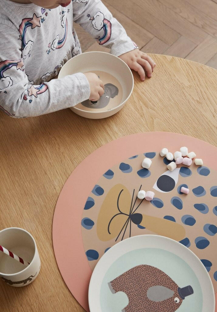 Placemat Snow Leopard - Coral Feeding OYOY