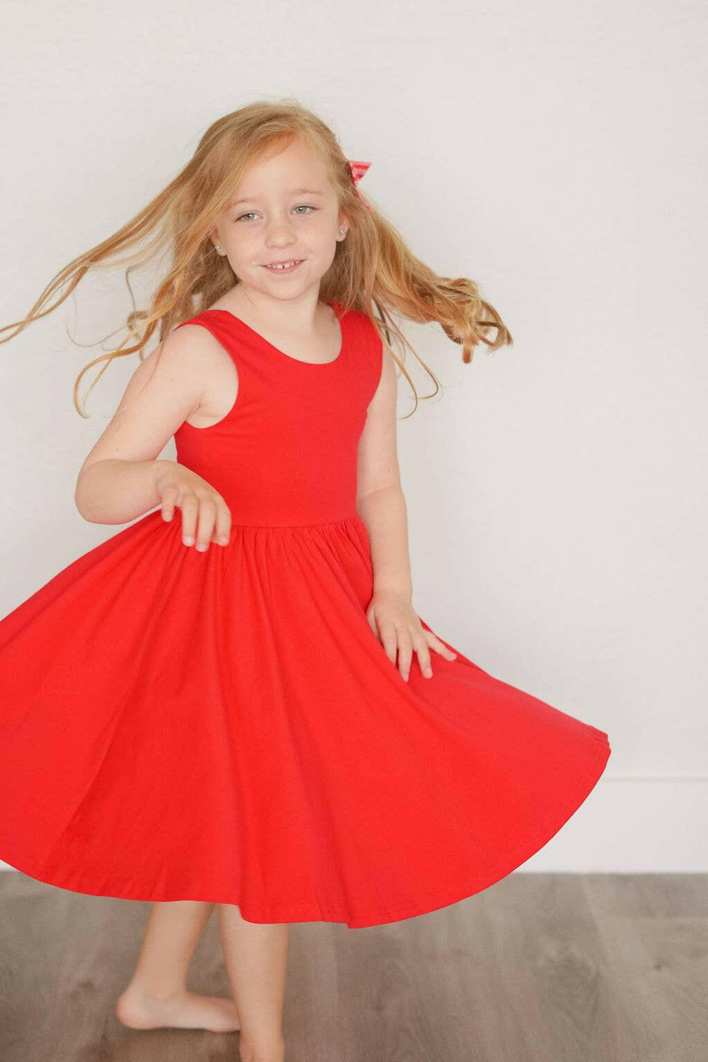Tank Twirl in Scarlet dress Ollie Jay