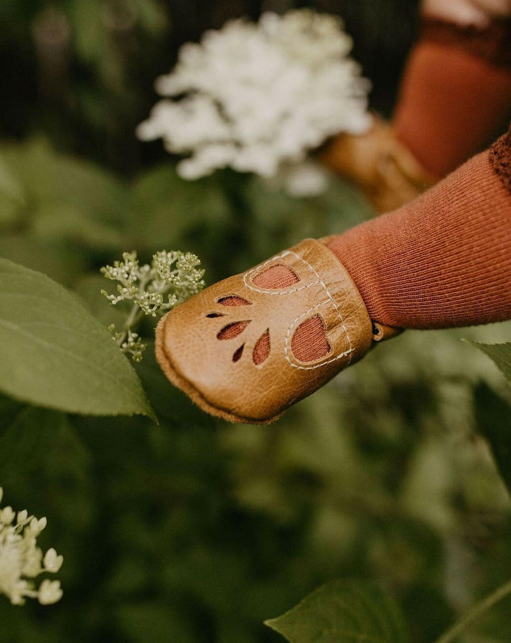 Lotus Leather Baby T-Strap Shoe - Tribe Shoes Starry Knight Design