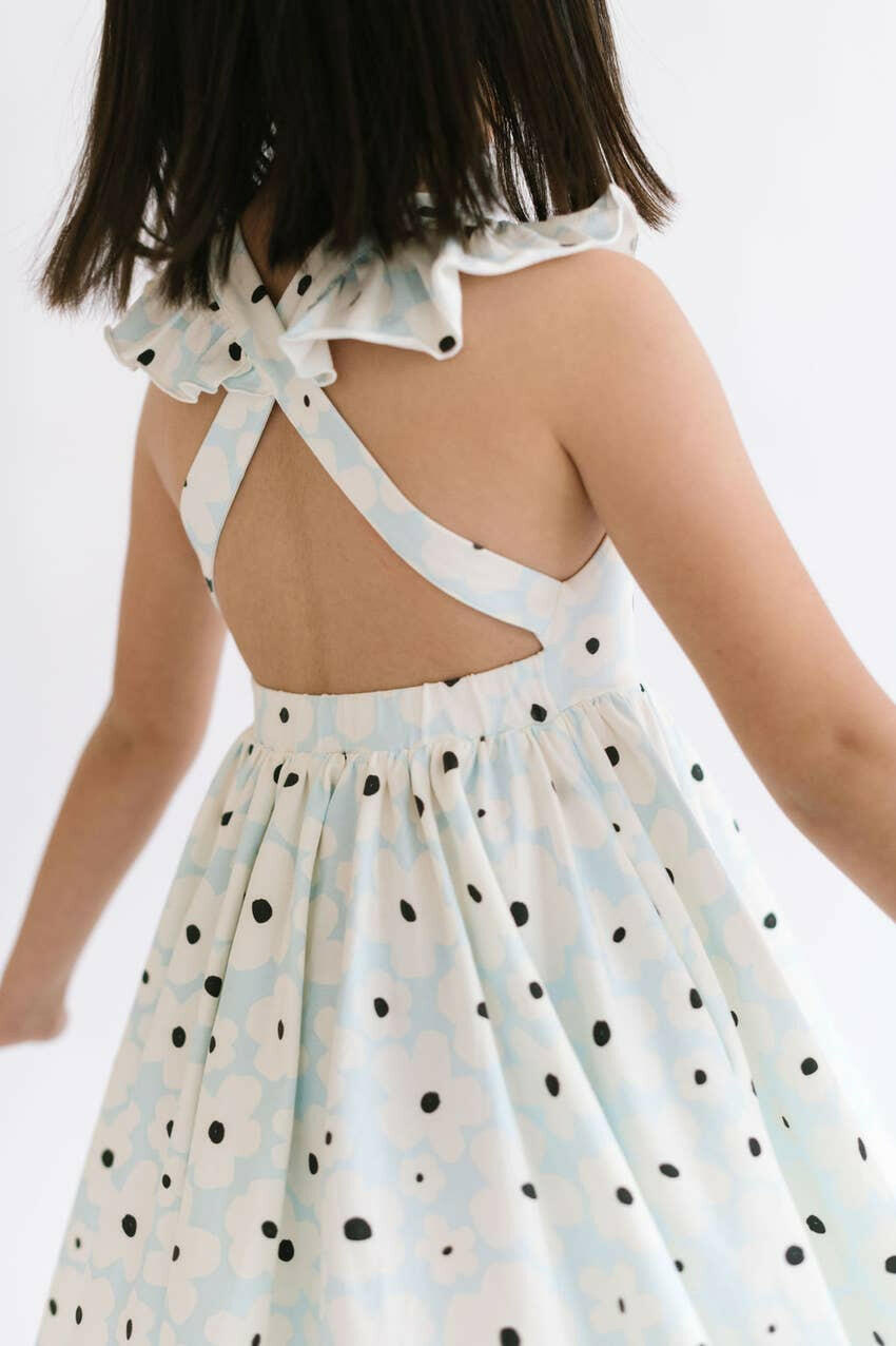 Rosita Dress in Big Blooms Ollie Jay