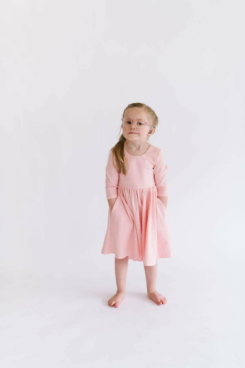 Emile Dress in Peony Ollie Jay