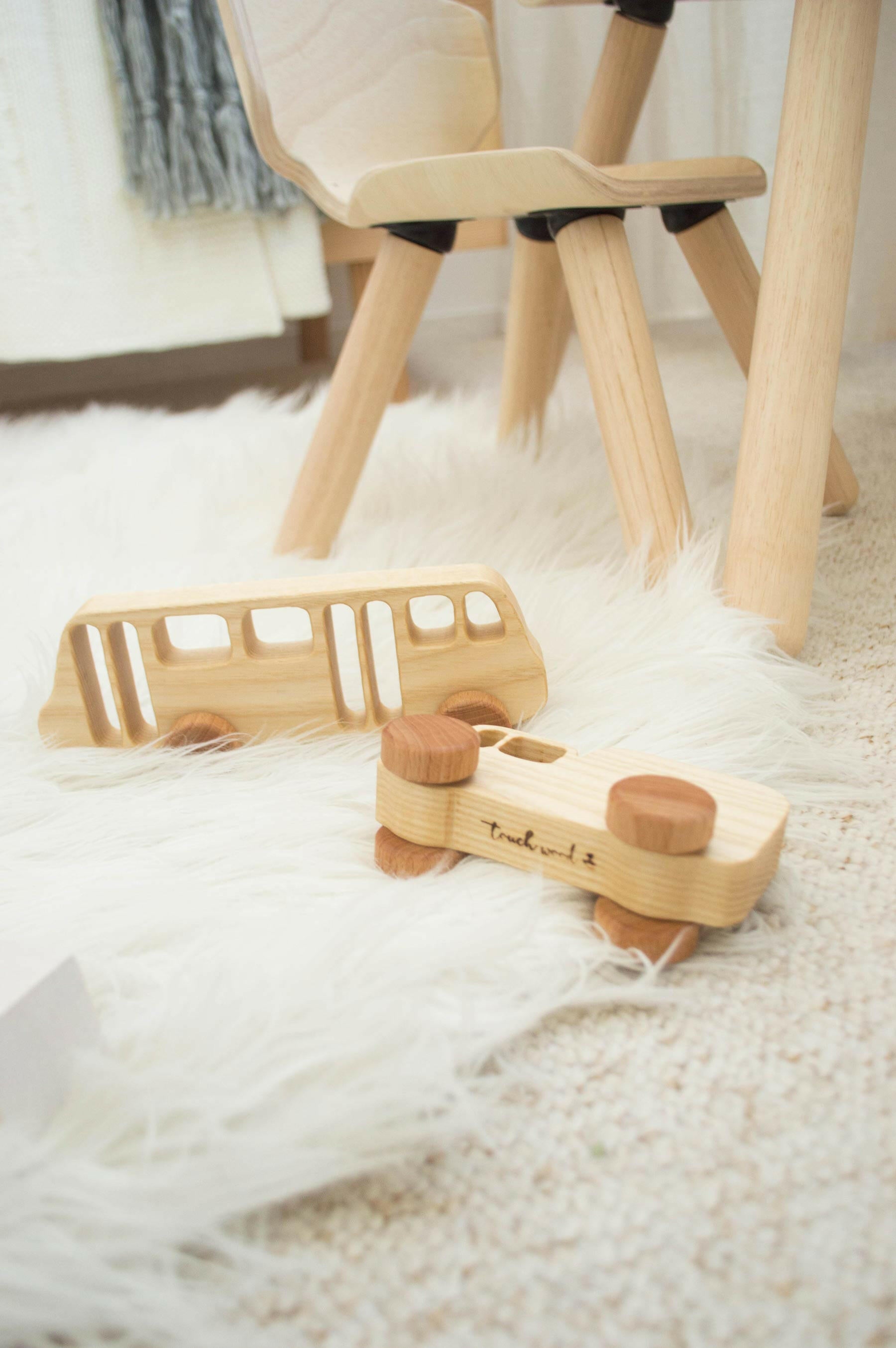 Toddler Desk & Chair - Black Furniture PlanToys