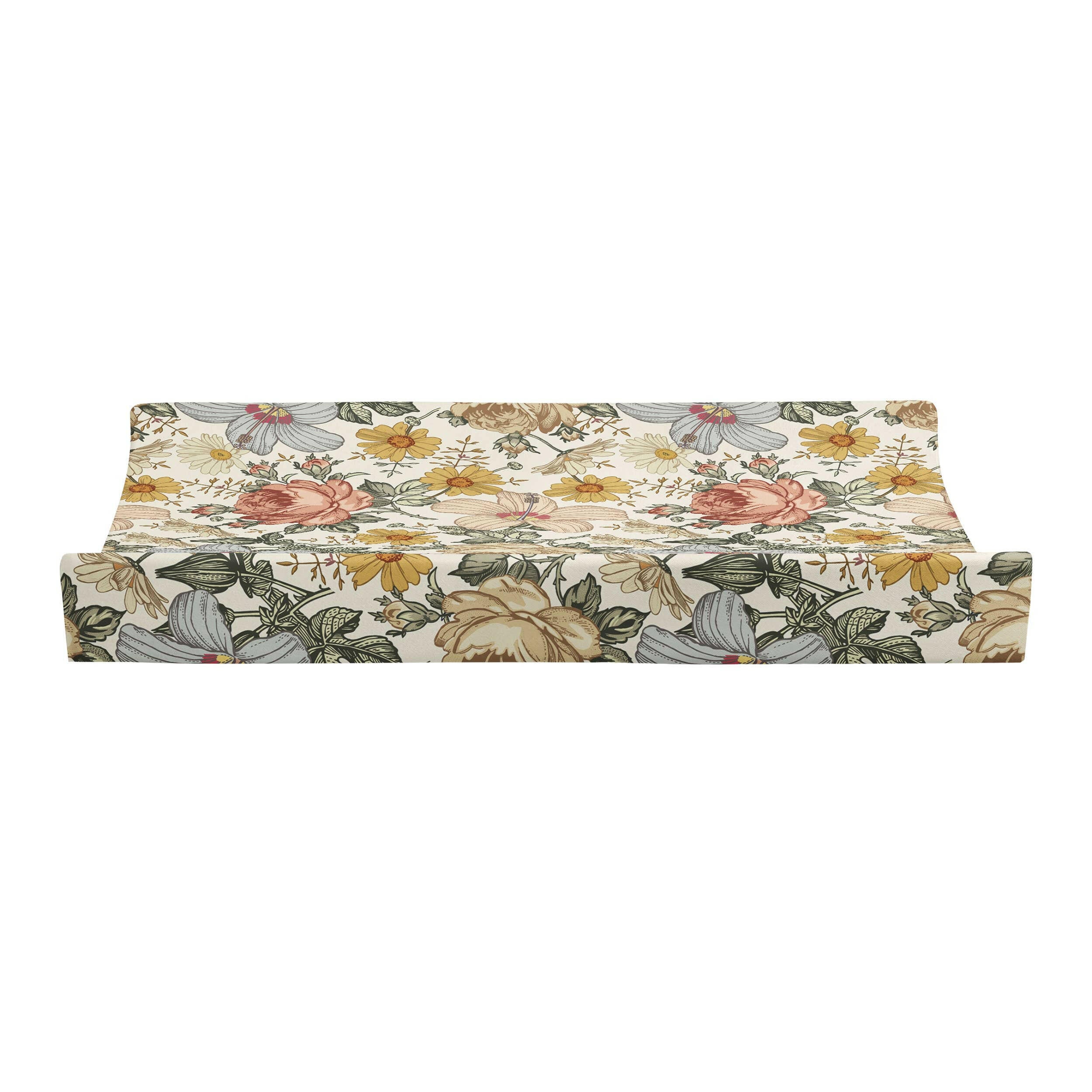 Changing Pad Cover - Vintage floral Baby Essentials JLIKA