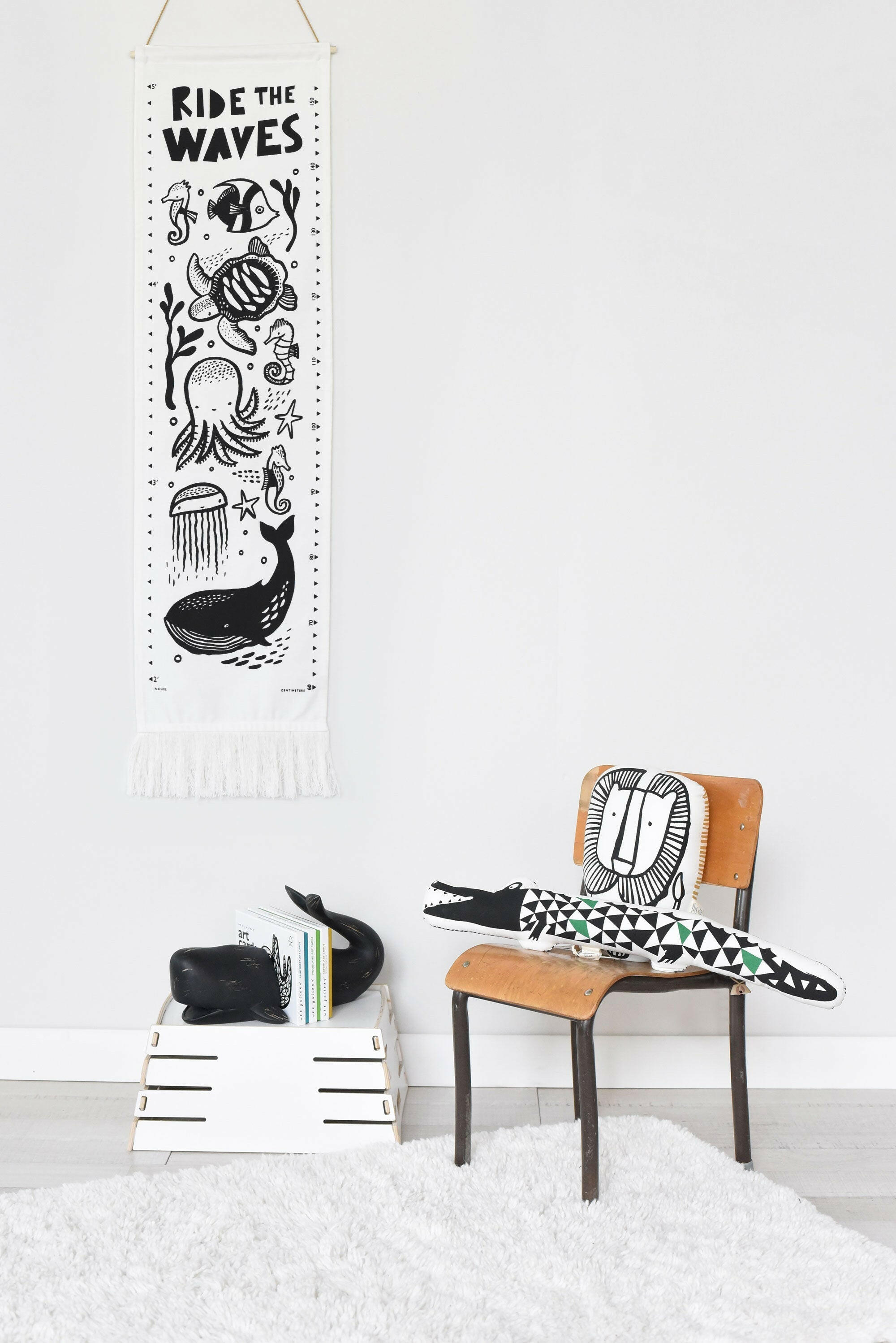 Canvas Growth Chart - Ocean Decor Wee Gallery