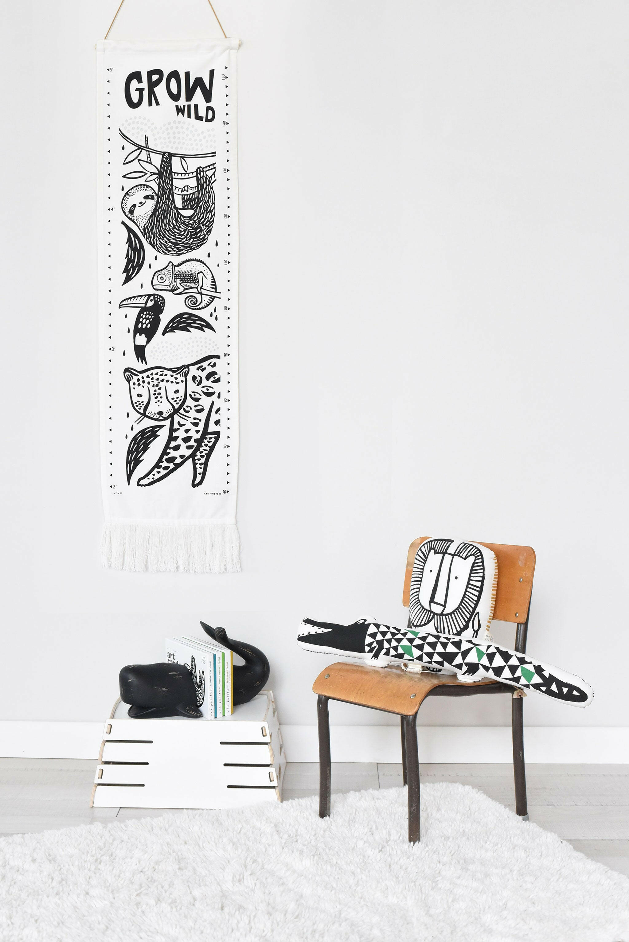 Canvas Growth Chart - Rainforest Decor Wee Gallery