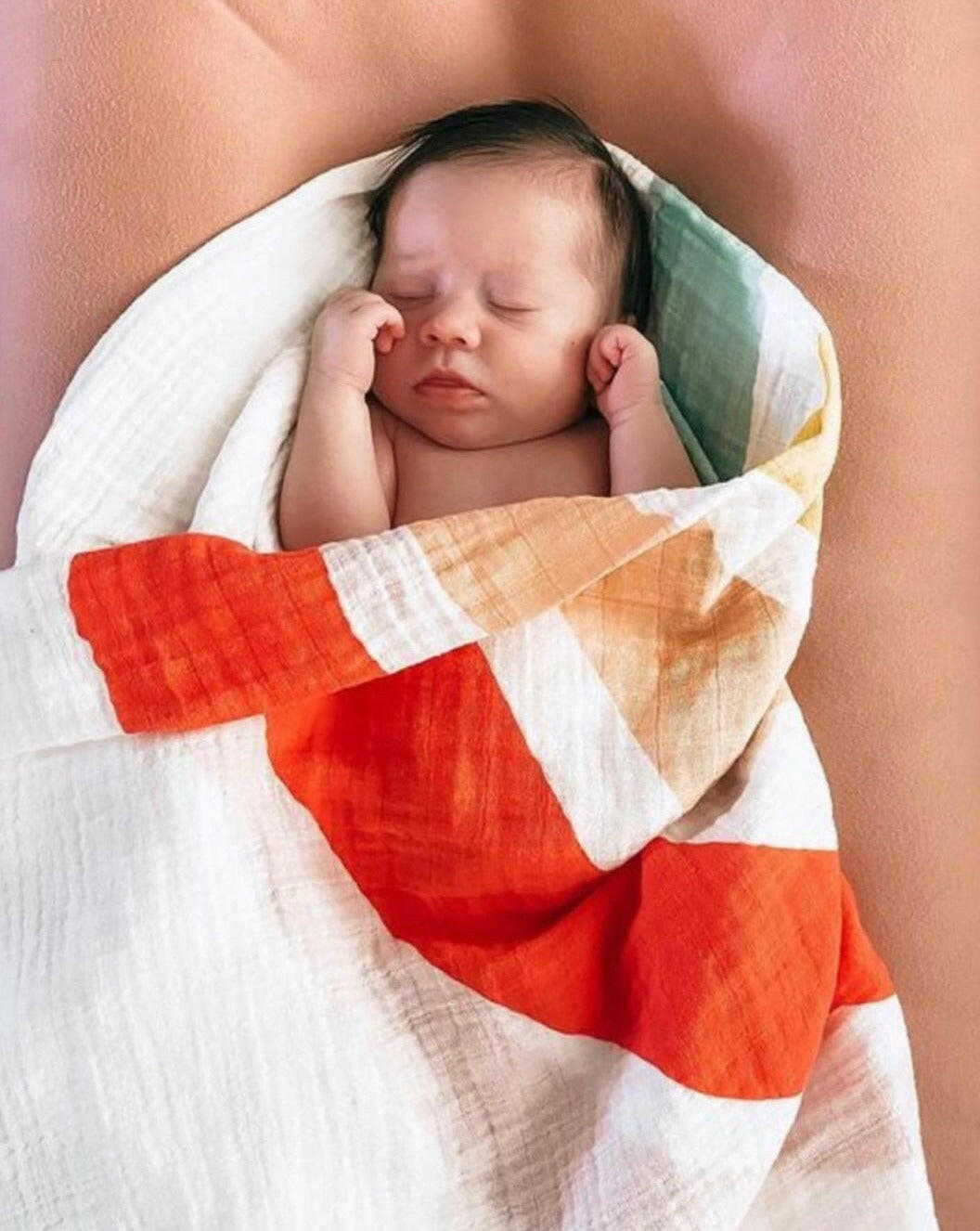 Rainbow Swaddle Baby Essentials Clementine Kids