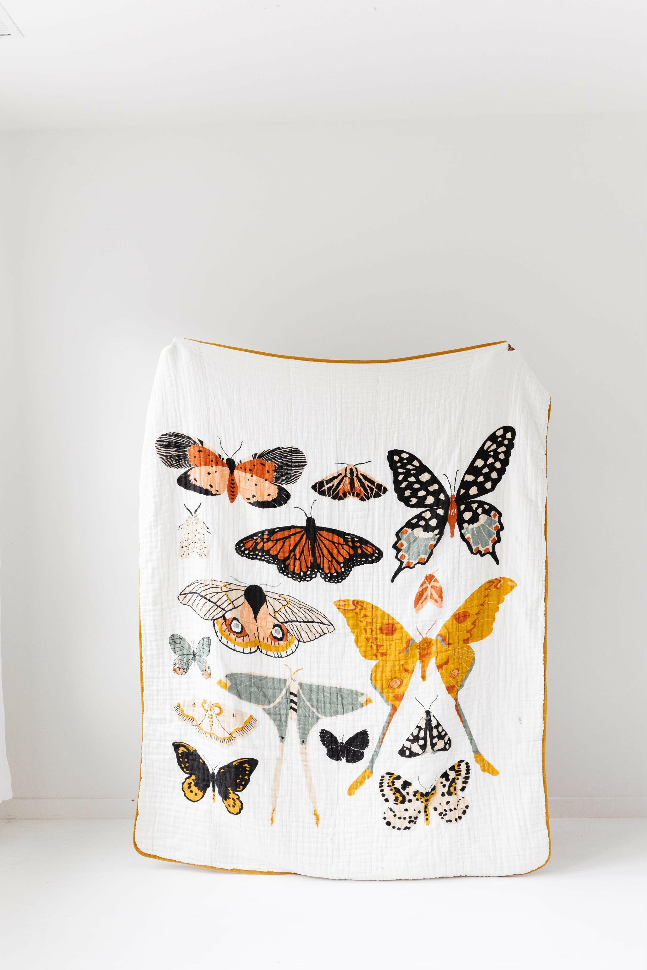 Large Butterfly Collector Throw Blanket Quilts Clementine Kids