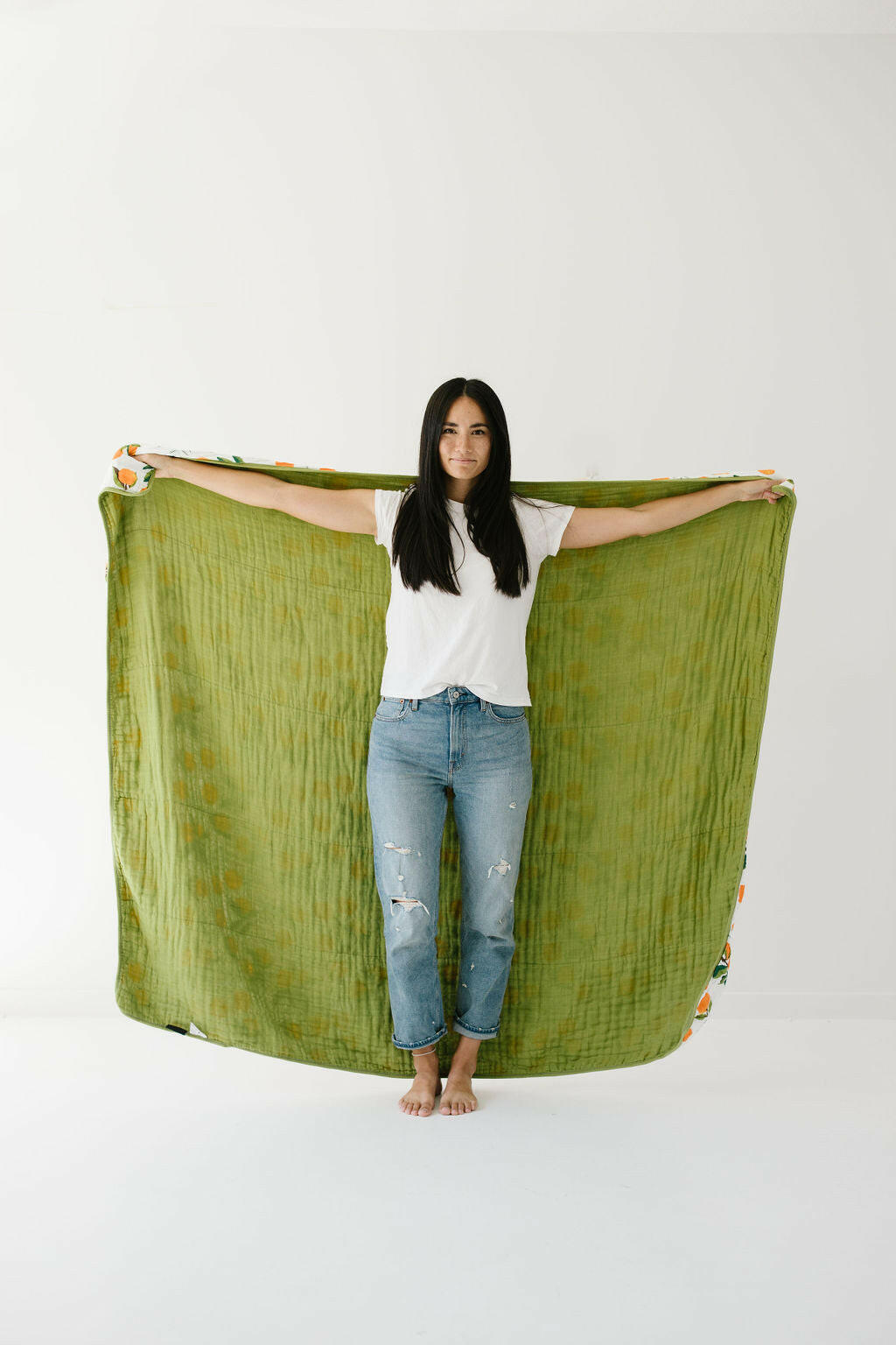Large Clementine Throw Blanket Quilts Clementine Kids