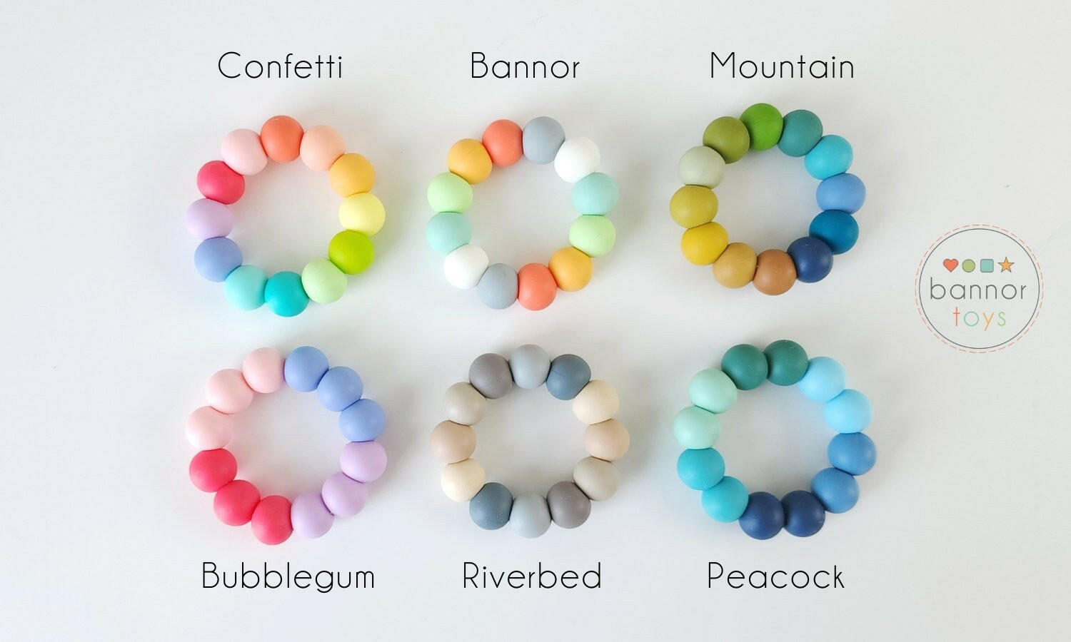 Cloud Wooden Grasping Toy with Teething Beads Baby Soothers Bannor Toys