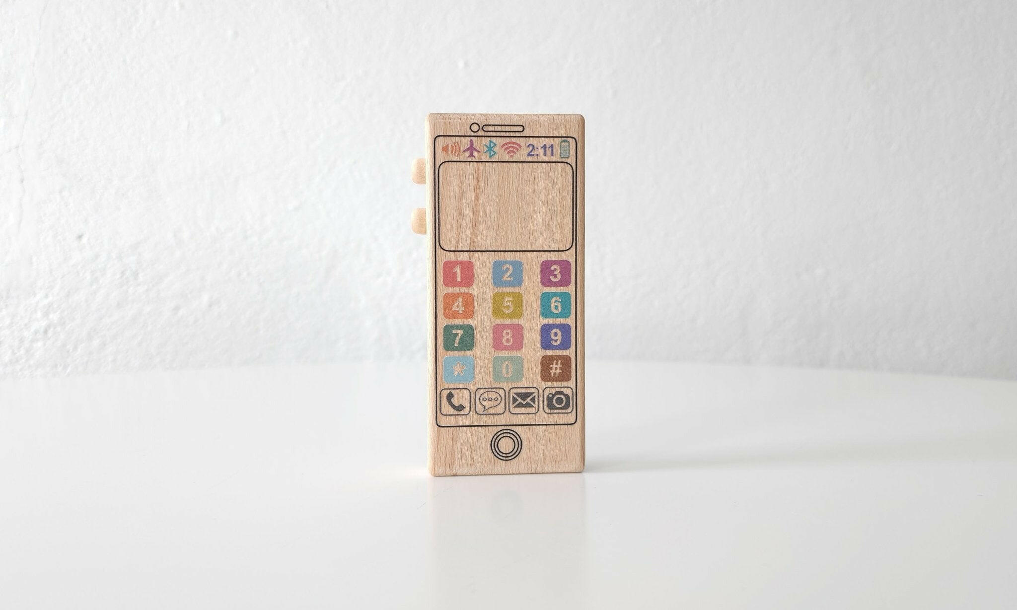 Colorful Wooden Toy Phone Wooden Toy Bannor Toys