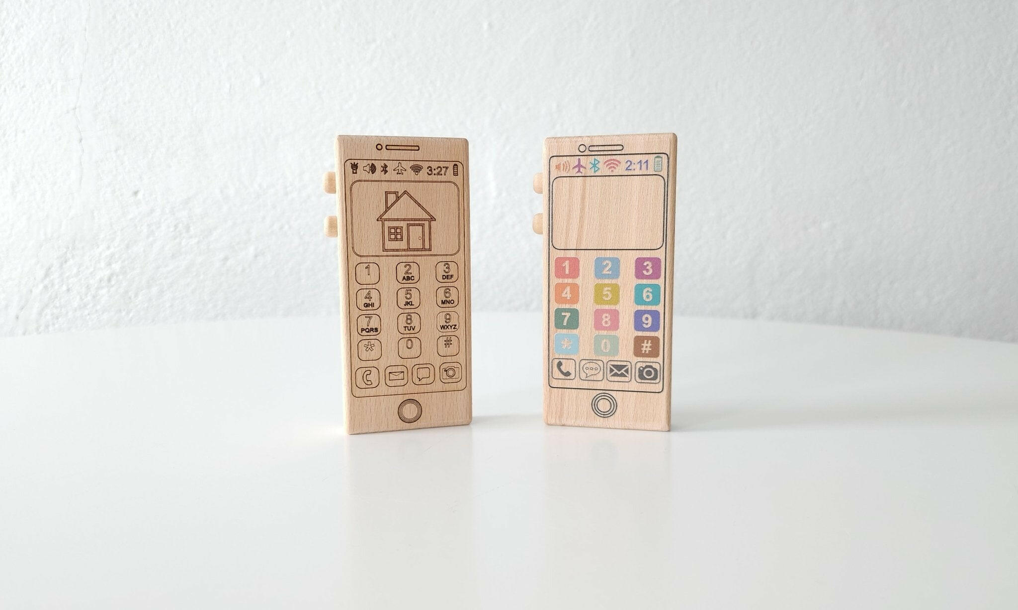 Colorful Wooden Toy Phone Wooden Toy Bannor Toys